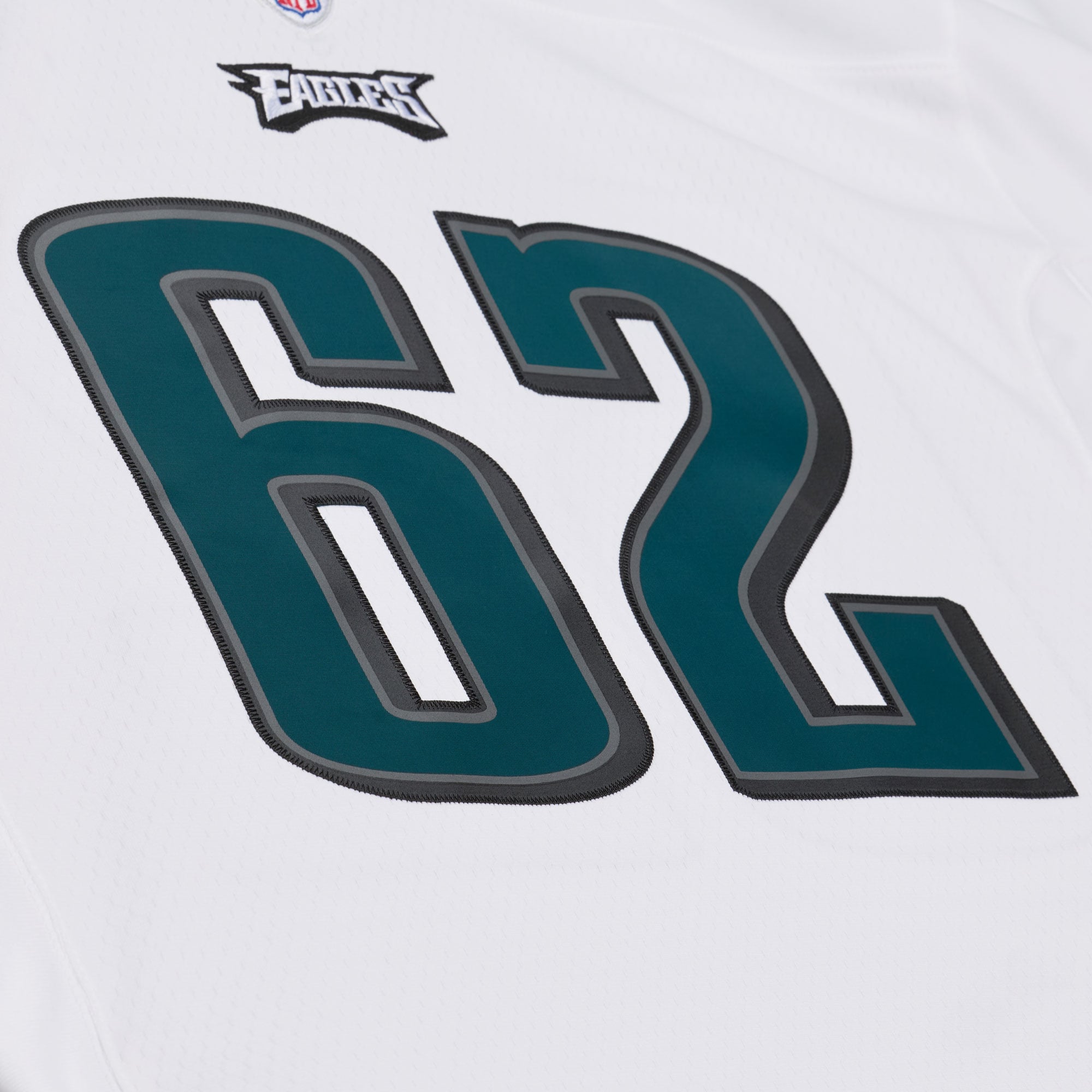 Maillot réplique Legacy 2011 de Jason Kelce, blanc, Mitchell & Ness, Philadelphia Eagles, pour homme, grandes tailles