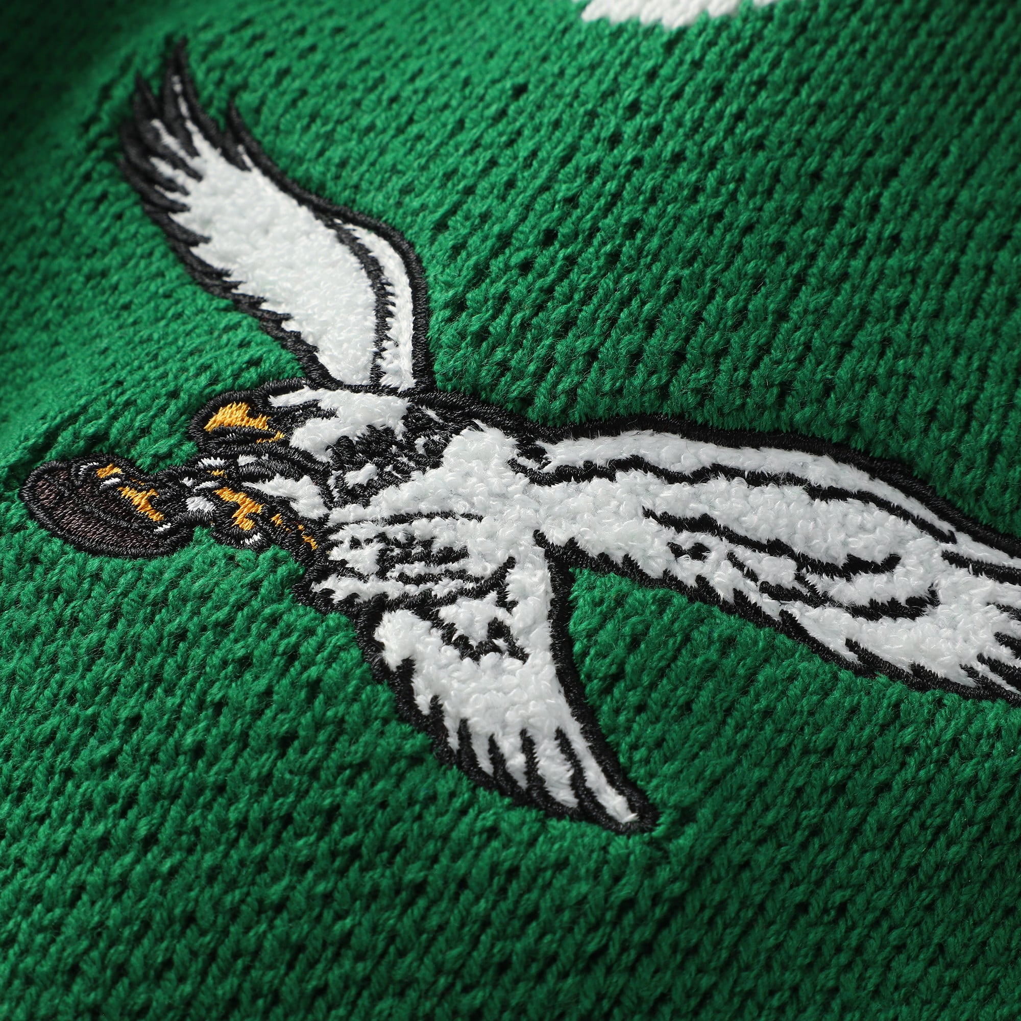 Men's Mitchell & Ness  Kelly Green Philadelphia Eagles Head Coach Sweater
