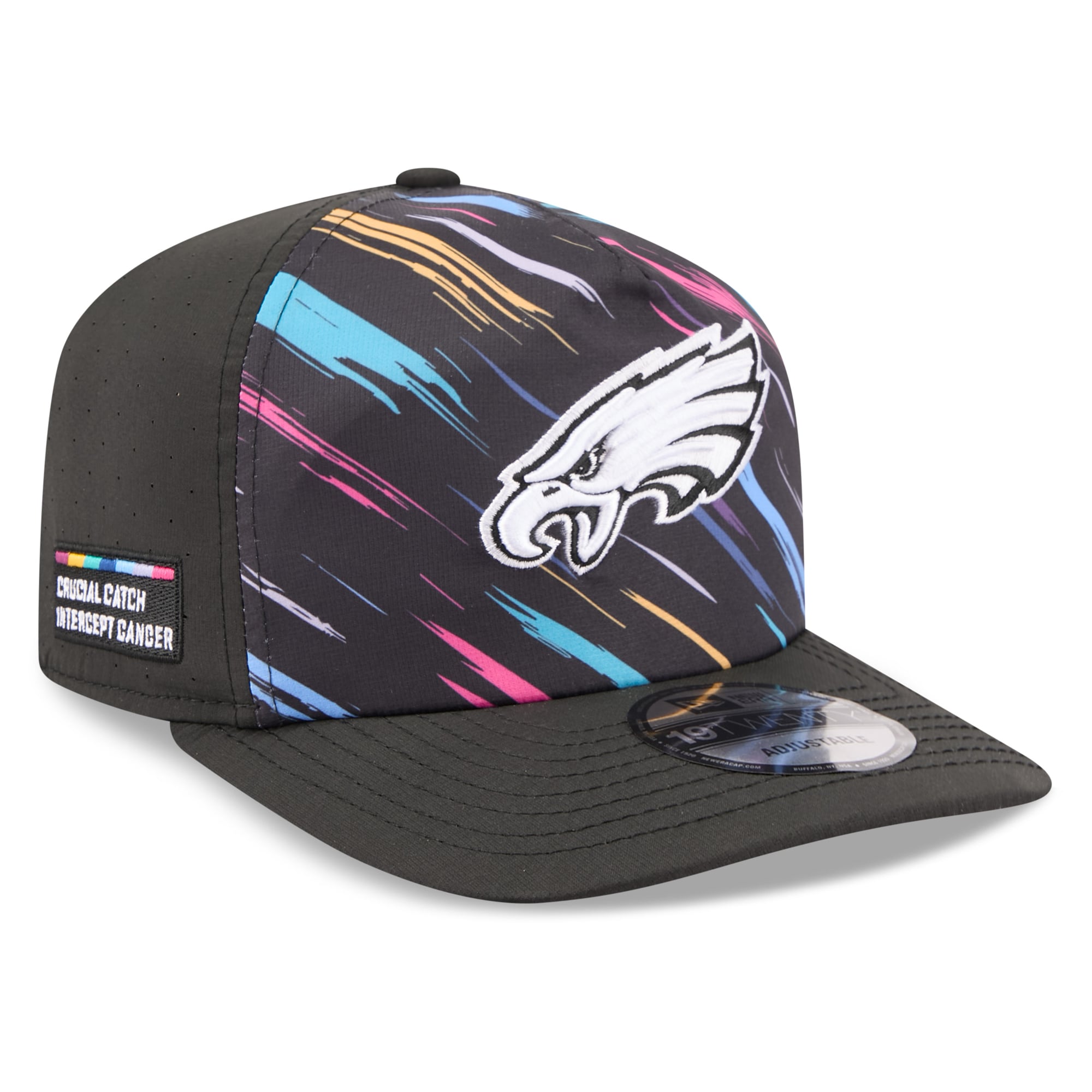 Men's New Era Black Philadelphia Eagles 2026 NFL Crucial Catch 19TWENTY Adjustable Hat