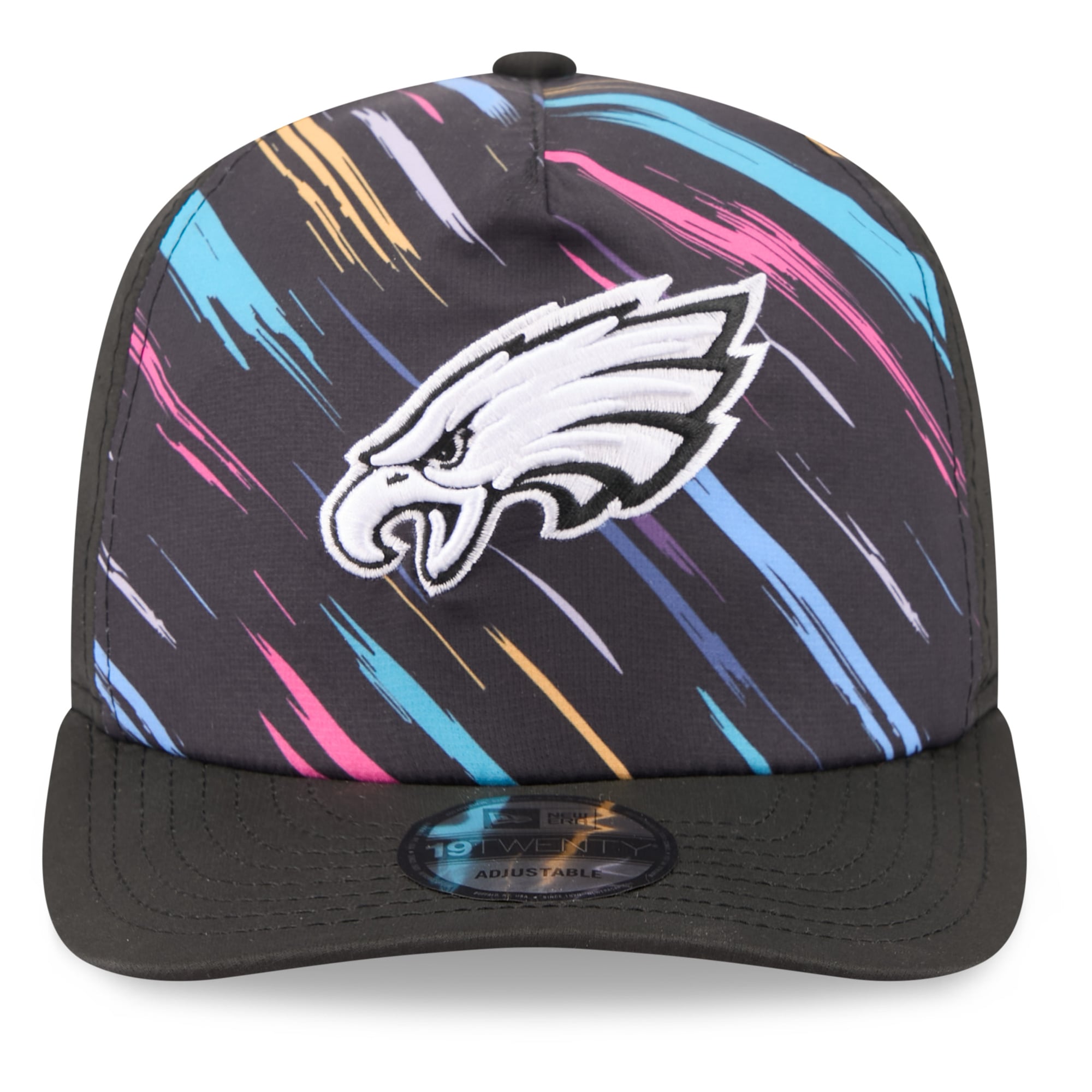 Men's New Era Black Philadelphia Eagles 2026 NFL Crucial Catch 19TWENTY Adjustable Hat