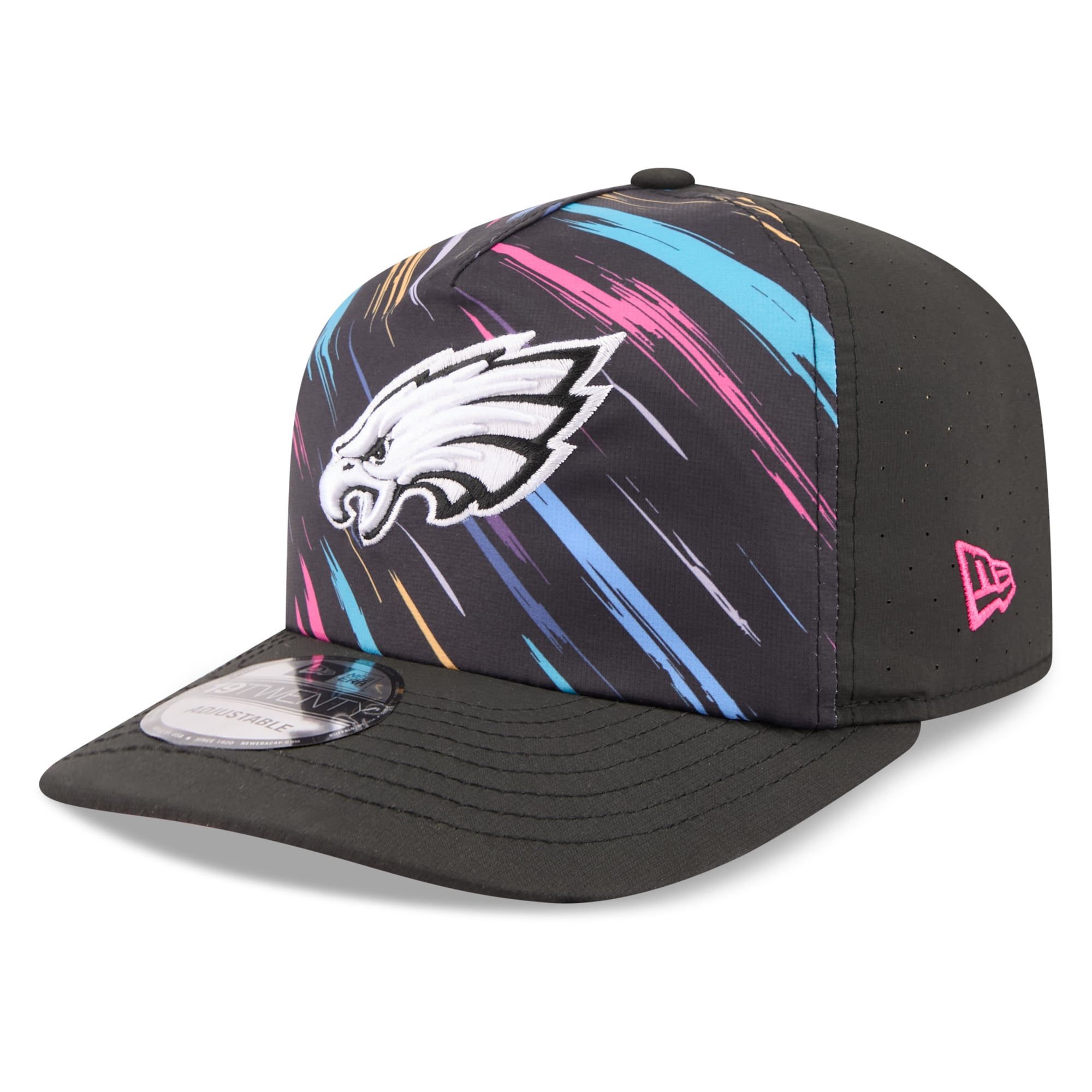 Men's New Era Black Philadelphia Eagles 2026 NFL Crucial Catch 19TWENTY Adjustable Hat