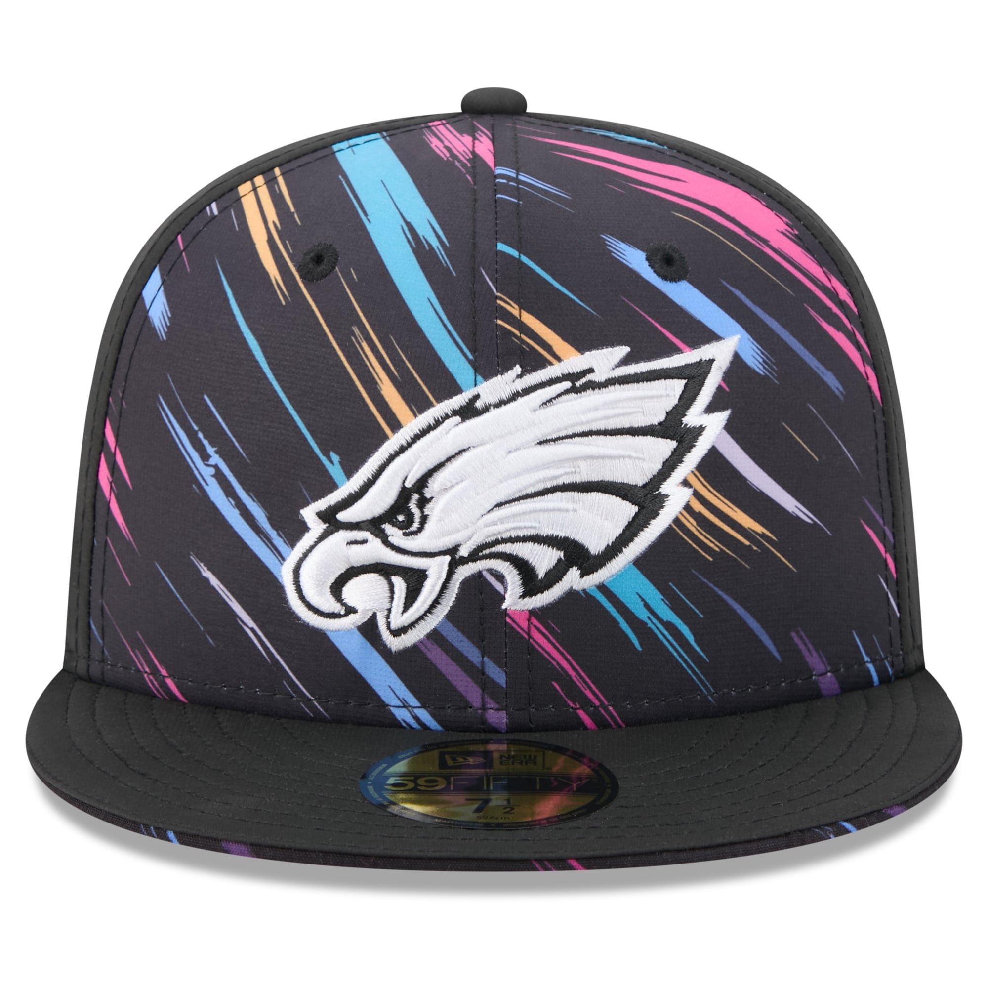 Men's New Era Black Philadelphia Eagles 2026 NFL Crucial Catch 59FIFTY Fitted Hat