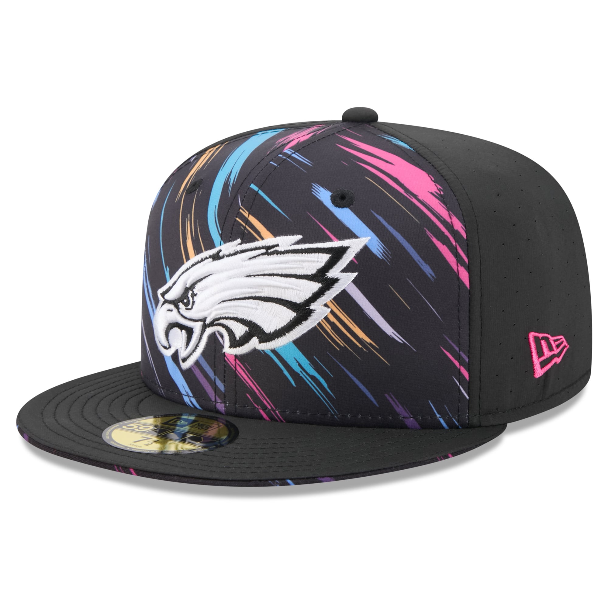Men's New Era Black Philadelphia Eagles 2026 NFL Crucial Catch 59FIFTY Fitted Hat