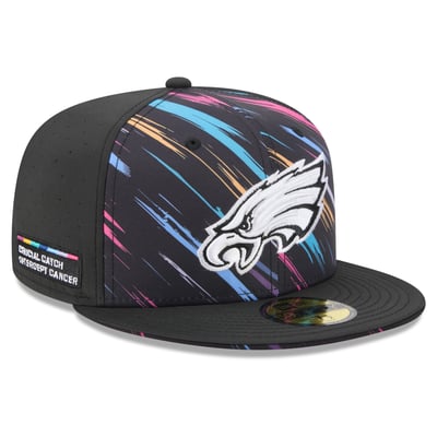Philadelphia Eagles New Era 2026 NFL Crucial Catch 59FIFTY Fitted Hat - Black