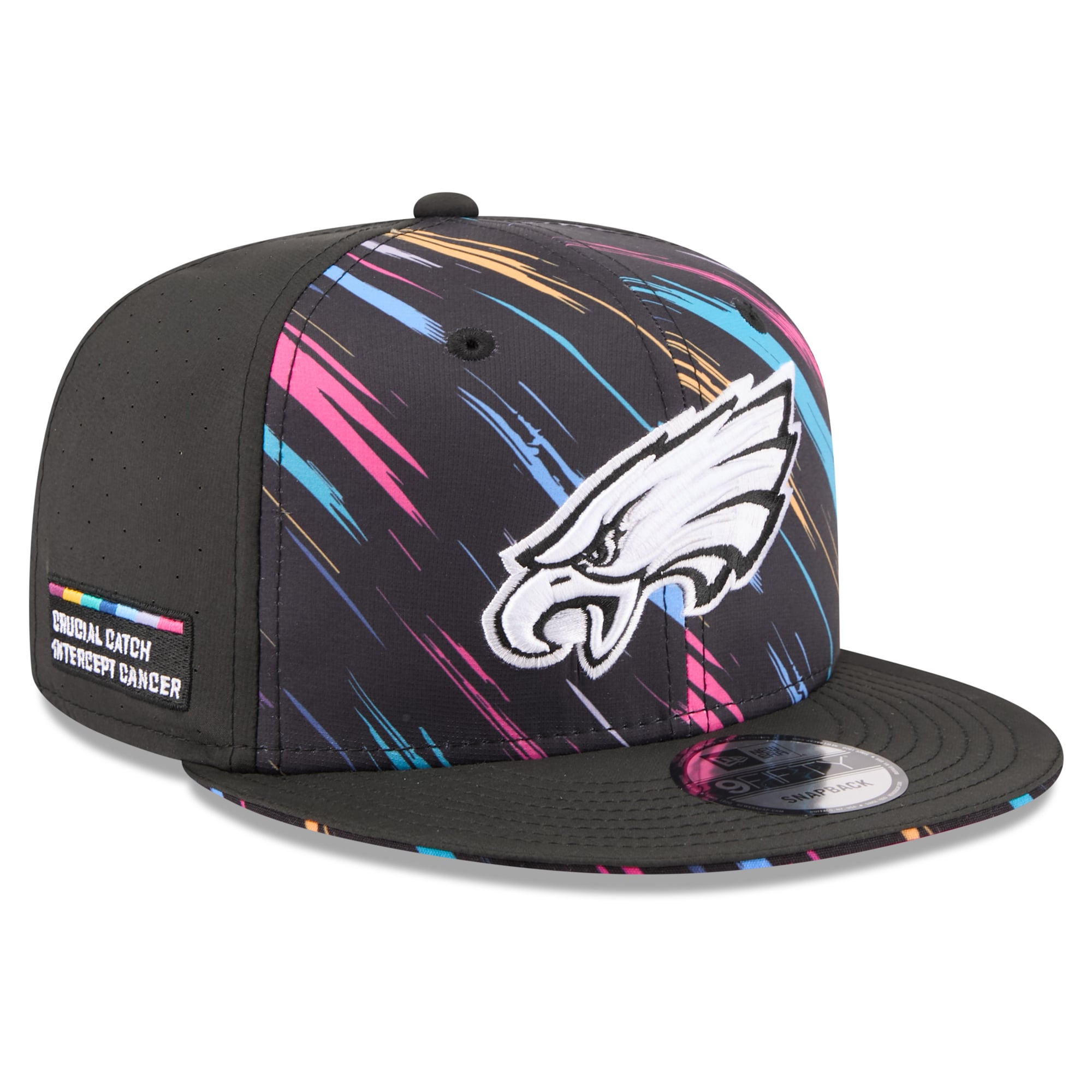 Casquette snapback New Era noire Philadelphia Eagles 2026 NFL Crucial Catch 9FIFTY pour homme