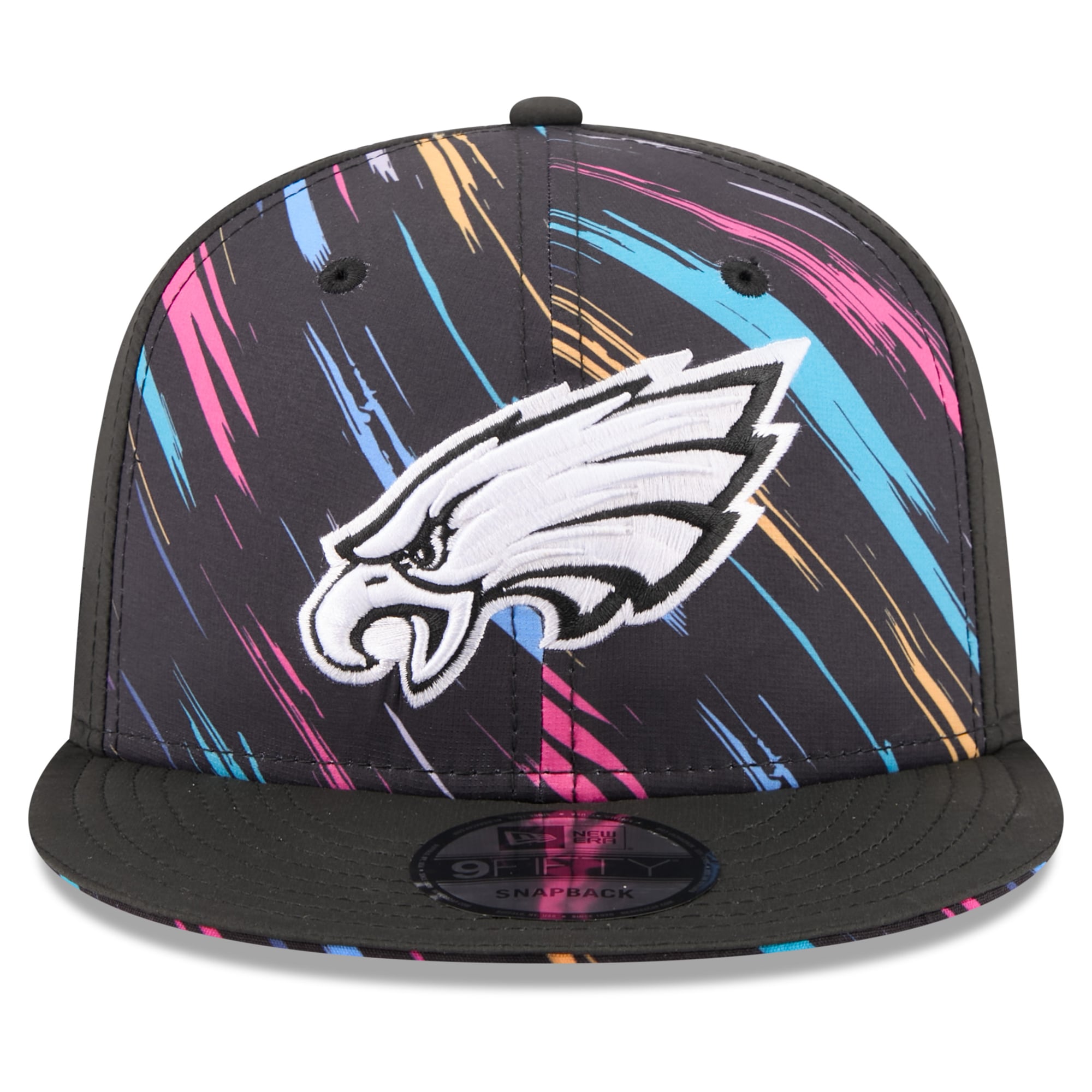 Casquette snapback New Era noire Philadelphia Eagles 2026 NFL Crucial Catch 9FIFTY pour homme