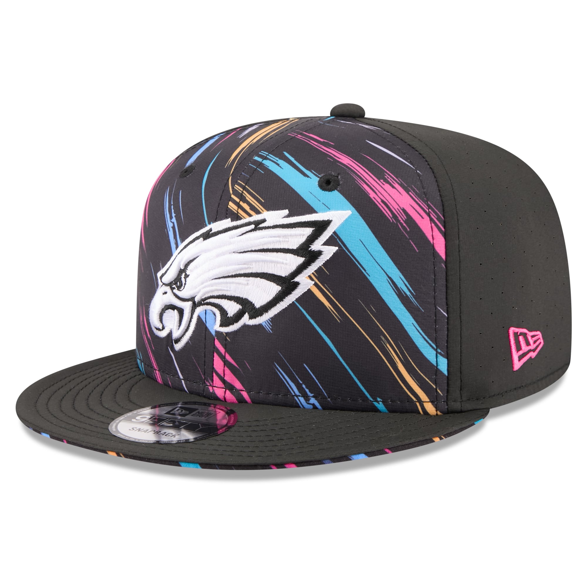 Casquette snapback New Era noire Philadelphia Eagles 2026 NFL Crucial Catch 9FIFTY pour homme
