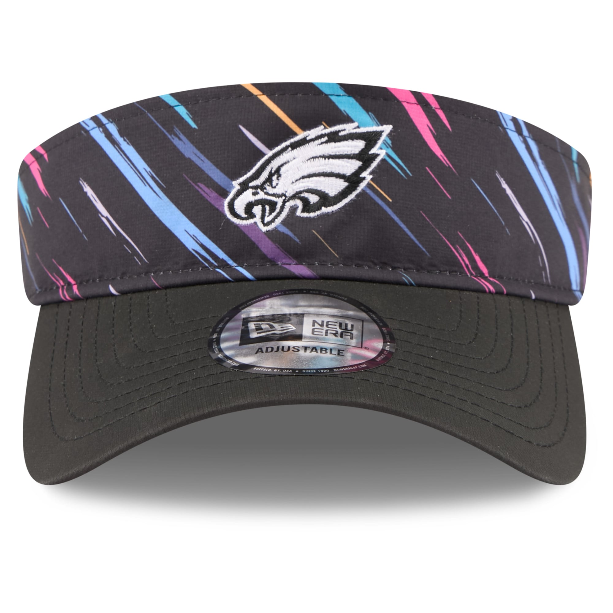 Men's New Era Black Philadelphia Eagles 2026 NFL Crucial Catch Adjustable Visor