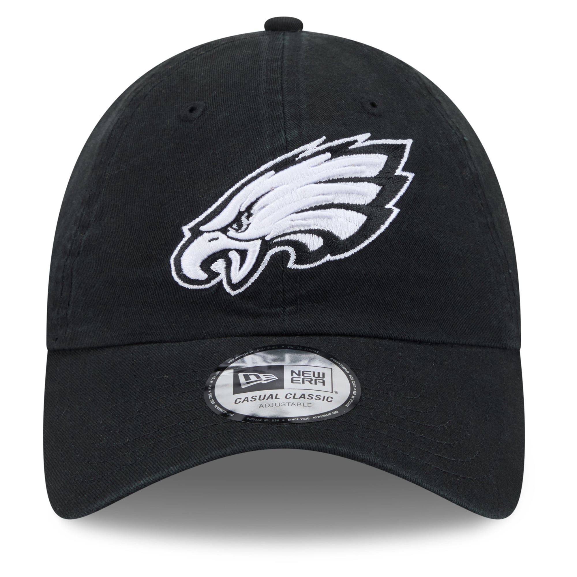 Men's New Era Black Philadelphia Eagles 2026 NFL Crucial Catch Casual Classic Adjustable Hat