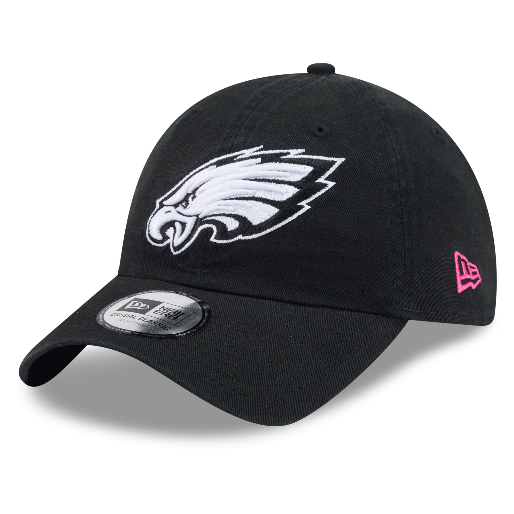 Men's New Era Black Philadelphia Eagles 2026 NFL Crucial Catch Casual Classic Adjustable Hat