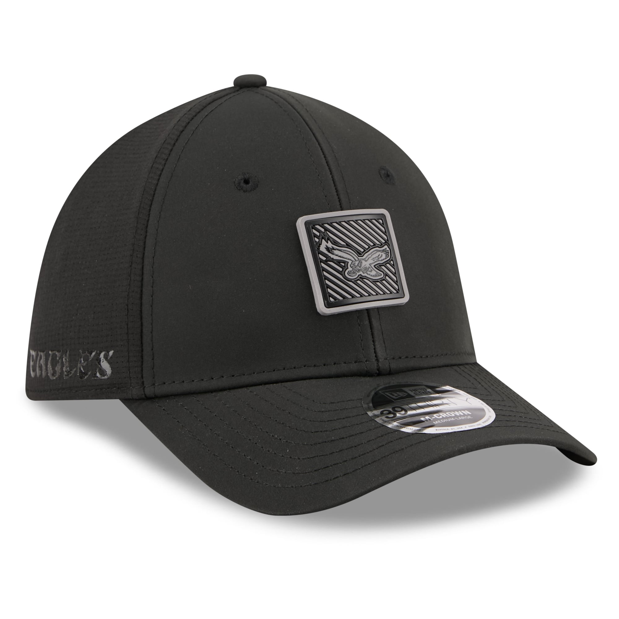 Men's New Era  Black Philadelphia Eagles 2026 NFL Training Camp 39THIRTY Flex Hat