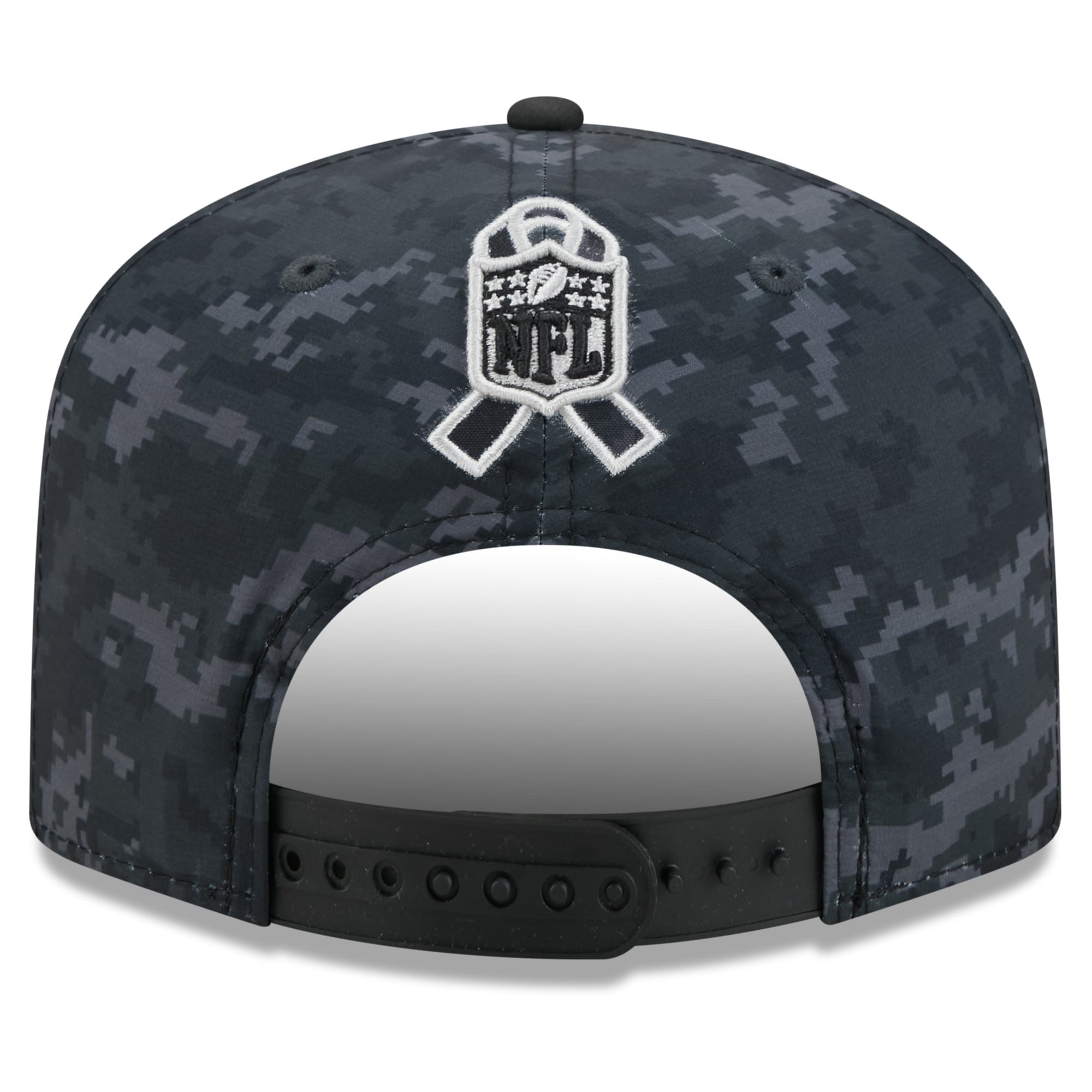 Casquette ajustable New Era noire Philadelphia Eagles 2026 Salute To Service 19TWENTY pour homme