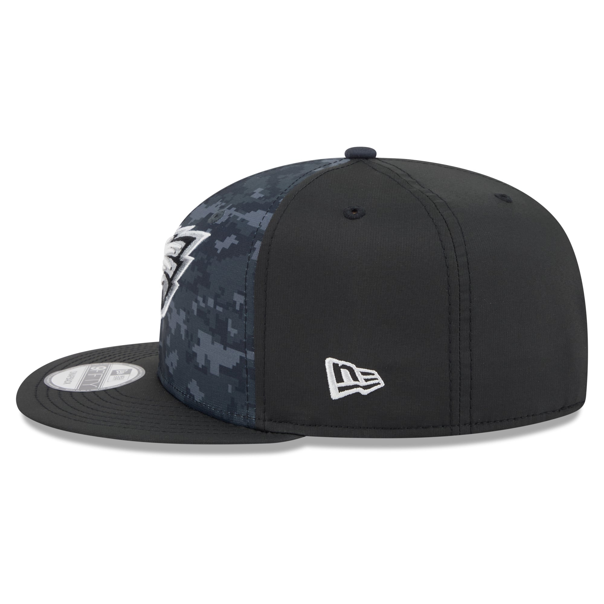Casquette snapback New Era noire Philadelphia Eagles 2026 Salute To Service 9FIFTY pour homme