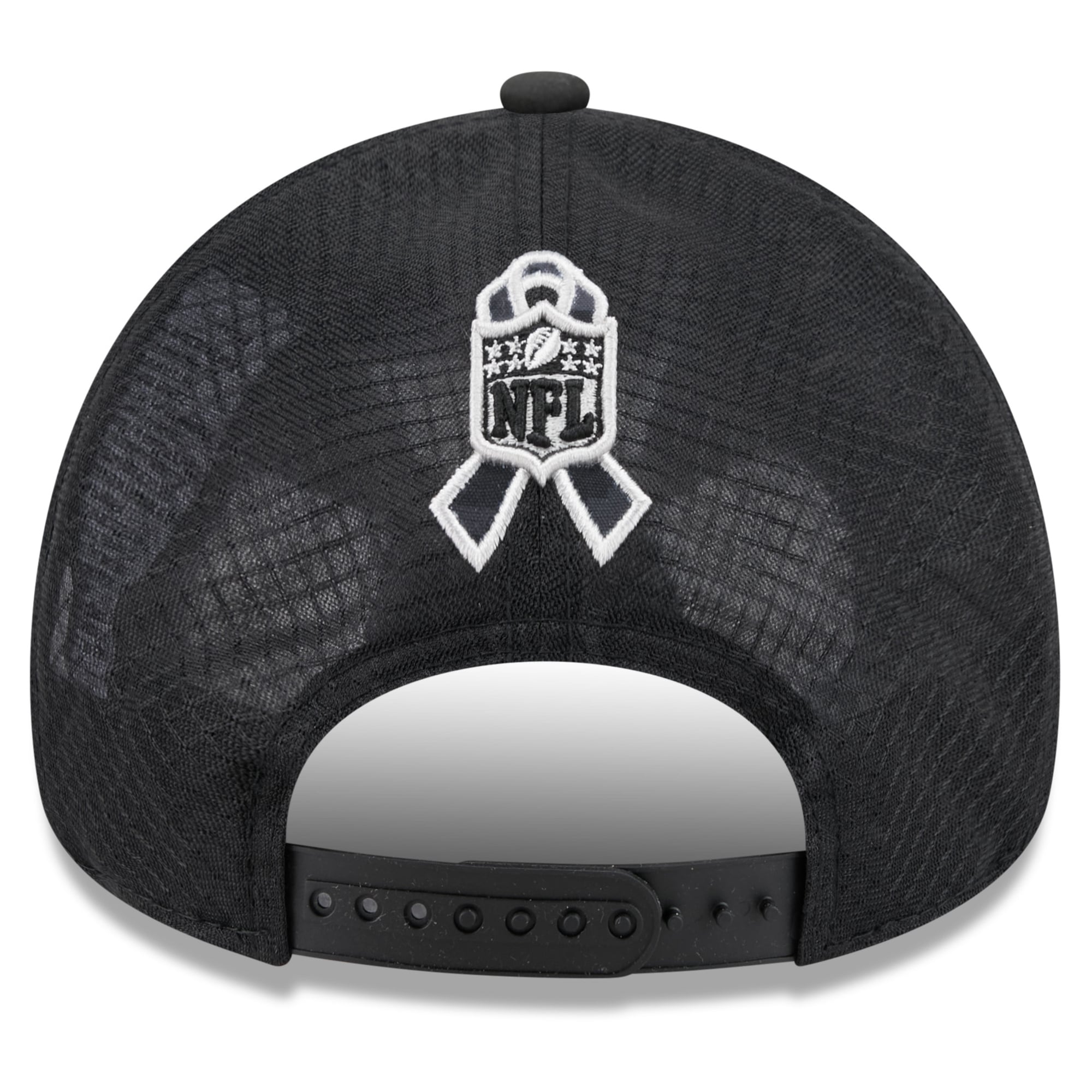Casquette trucker ajustable New Era Apex 9FORTY noire Philadelphia Eagles 2026 Salute To Service pour homme