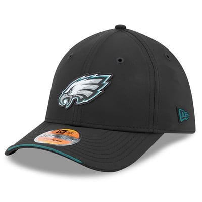 Philadelphia Eagles New Era 2026 Sideline 39THIRTY M-Crown Flex Hat - Black