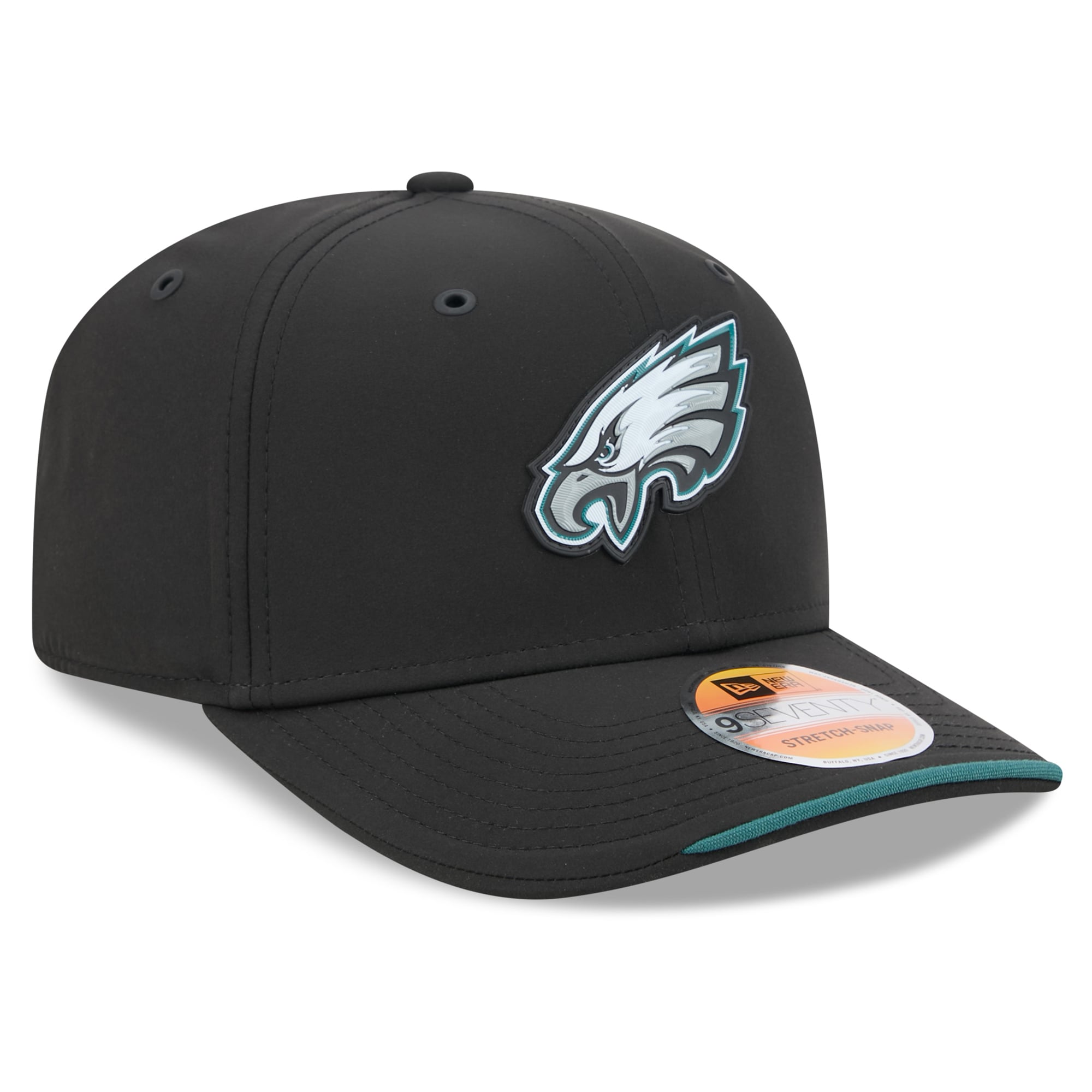 Men's New Era Black Philadelphia Eagles 2026 Sideline 9SEVENTY Adjustable Hat