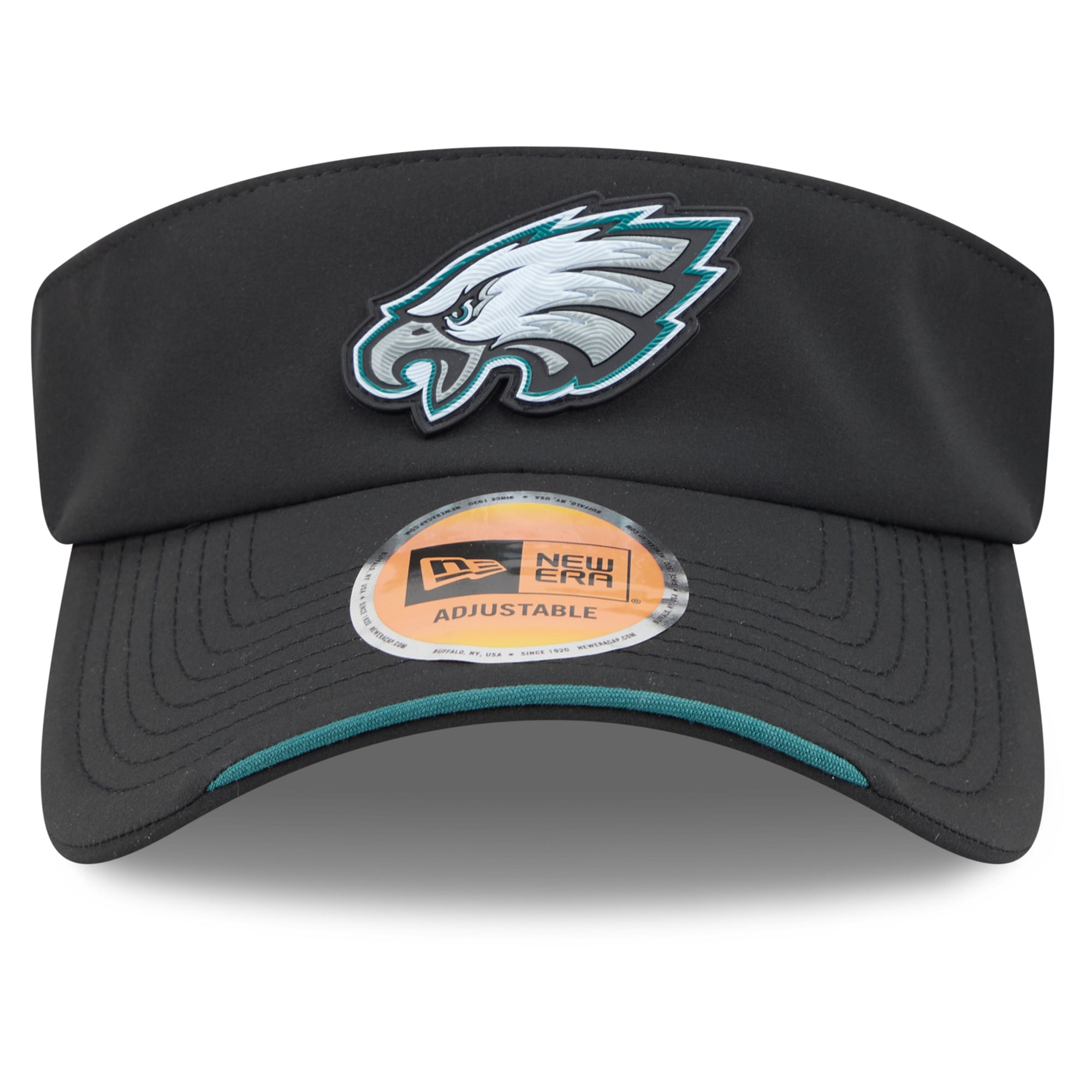Men's New Era Black Philadelphia Eagles 2026 Sideline Adjustable Visor