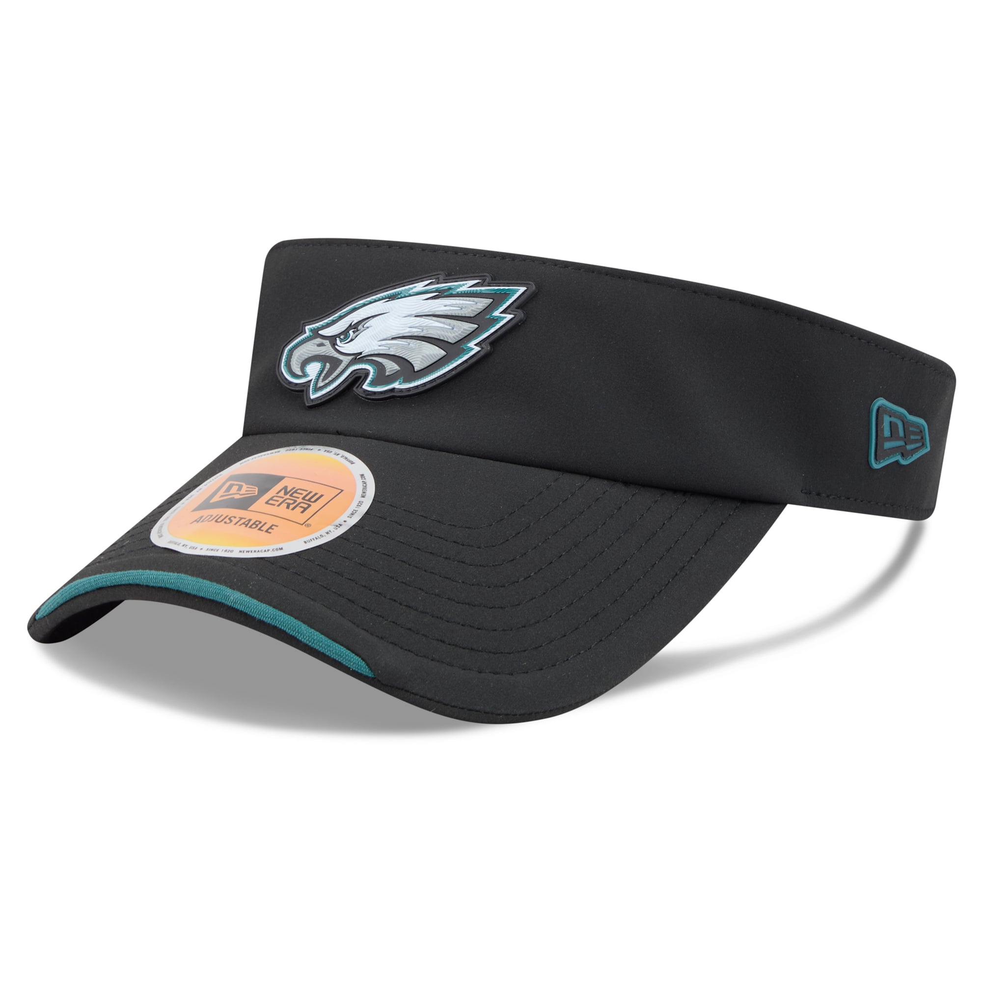 Men's New Era Black Philadelphia Eagles 2026 Sideline Adjustable Visor