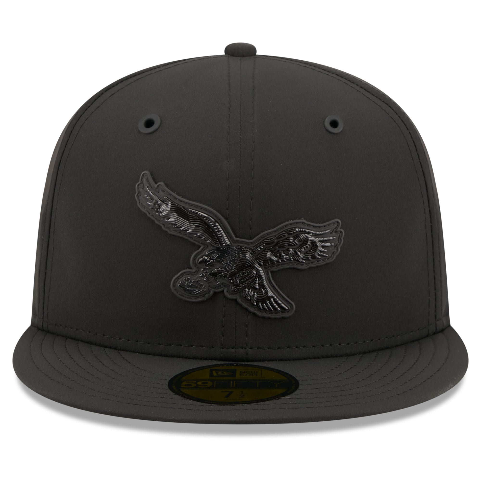 Men's New Era Black Philadelphia Eagles 2026 Sideline Throwback 59FIFTY Fitted Hat