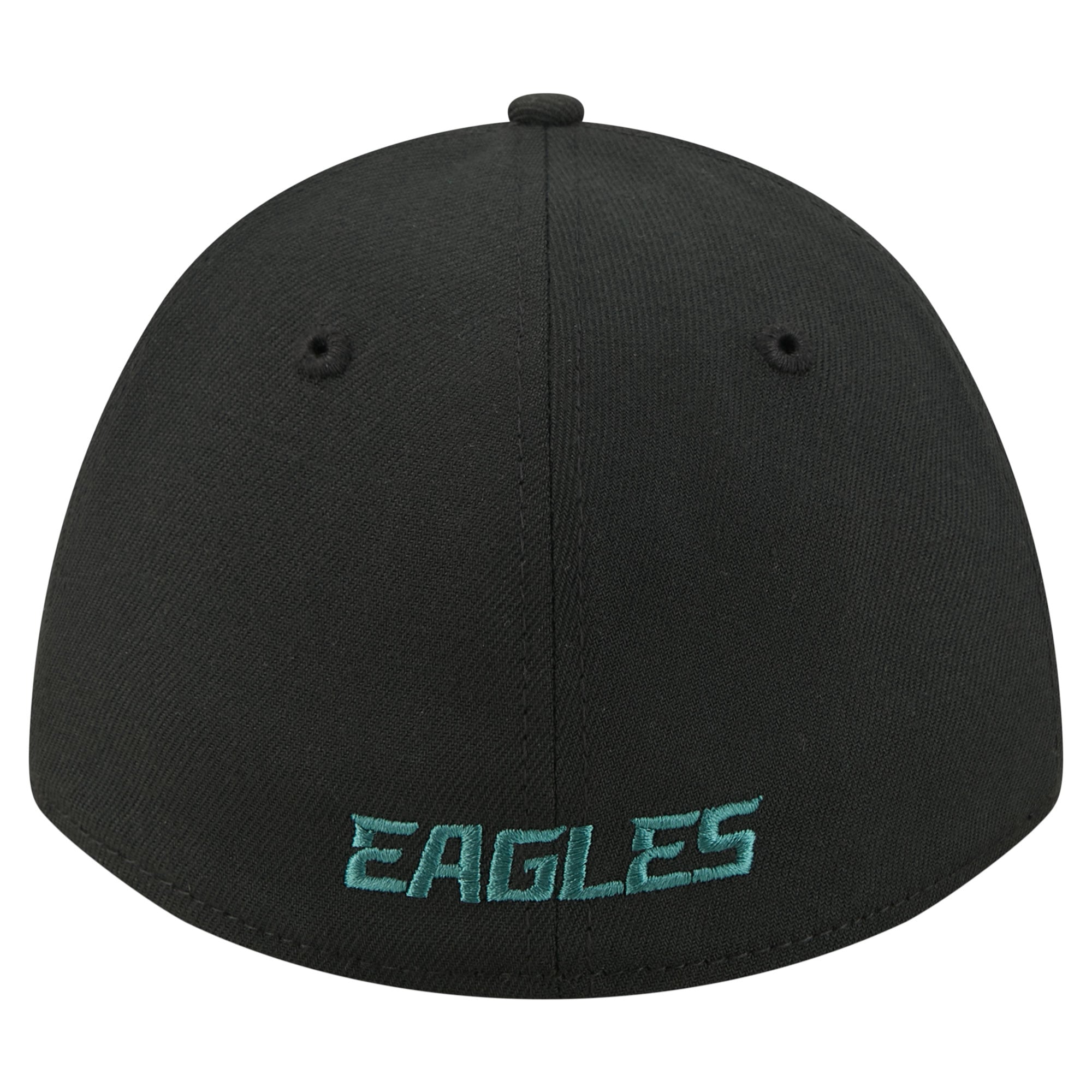 Men's New Era Black Philadelphia Eagles 39THIRTY M-Crown A-Frame Stretch Hat