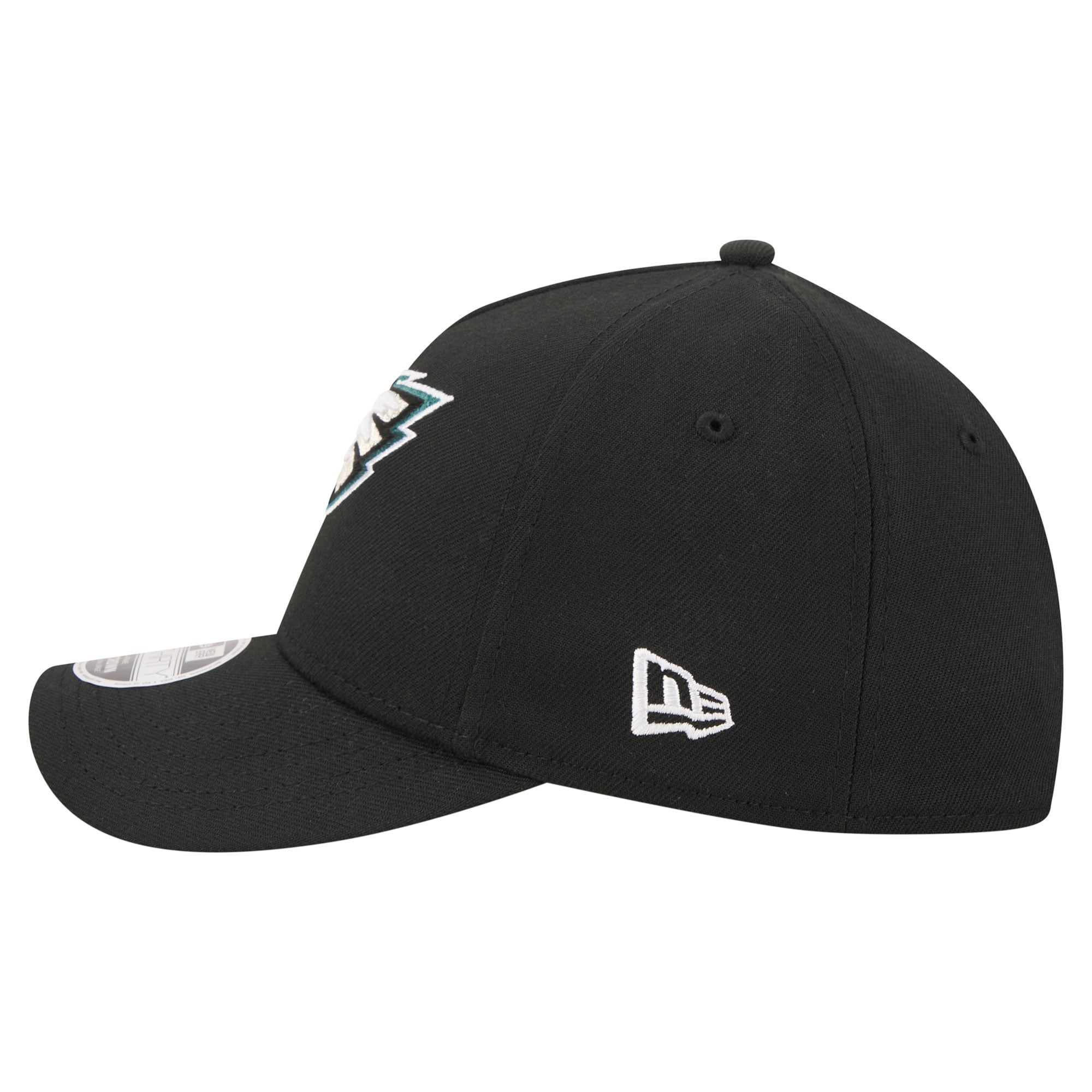 Men's New Era Black Philadelphia Eagles 39THIRTY M-Crown A-Frame Stretch Hat
