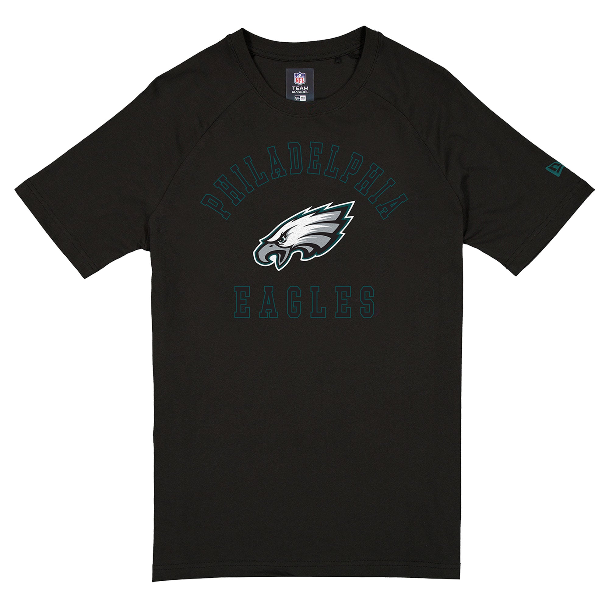 Men's New Era Black Philadelphia Eagles Functional Fandom T-Shirt