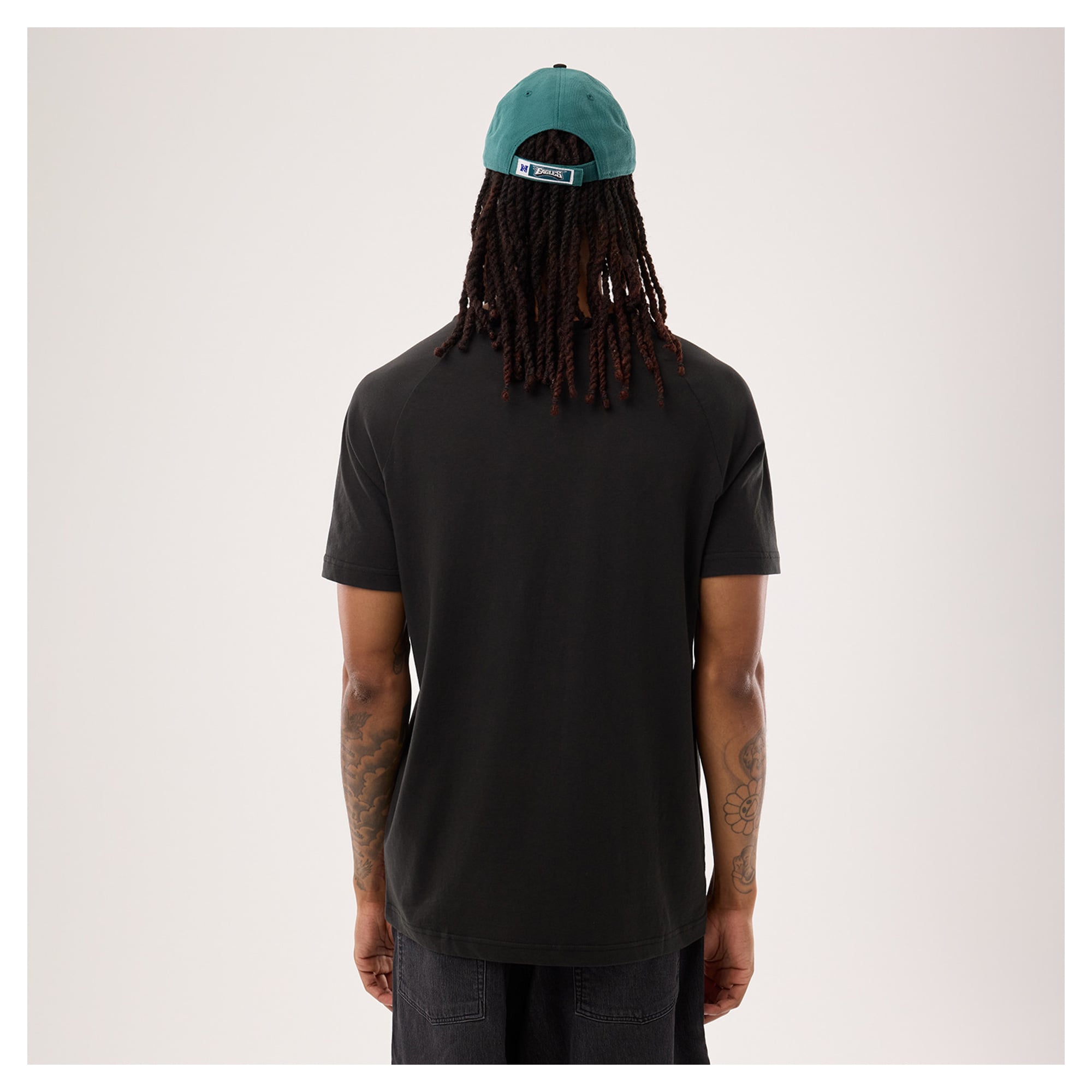 Men's New Era Black Philadelphia Eagles Functional Fandom T-Shirt