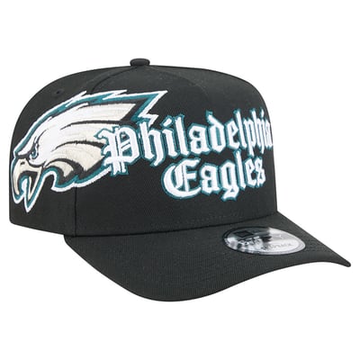 Philadelphia Eagles New Era Proud A-Frame 9FIFTY Snapback Hat - Black