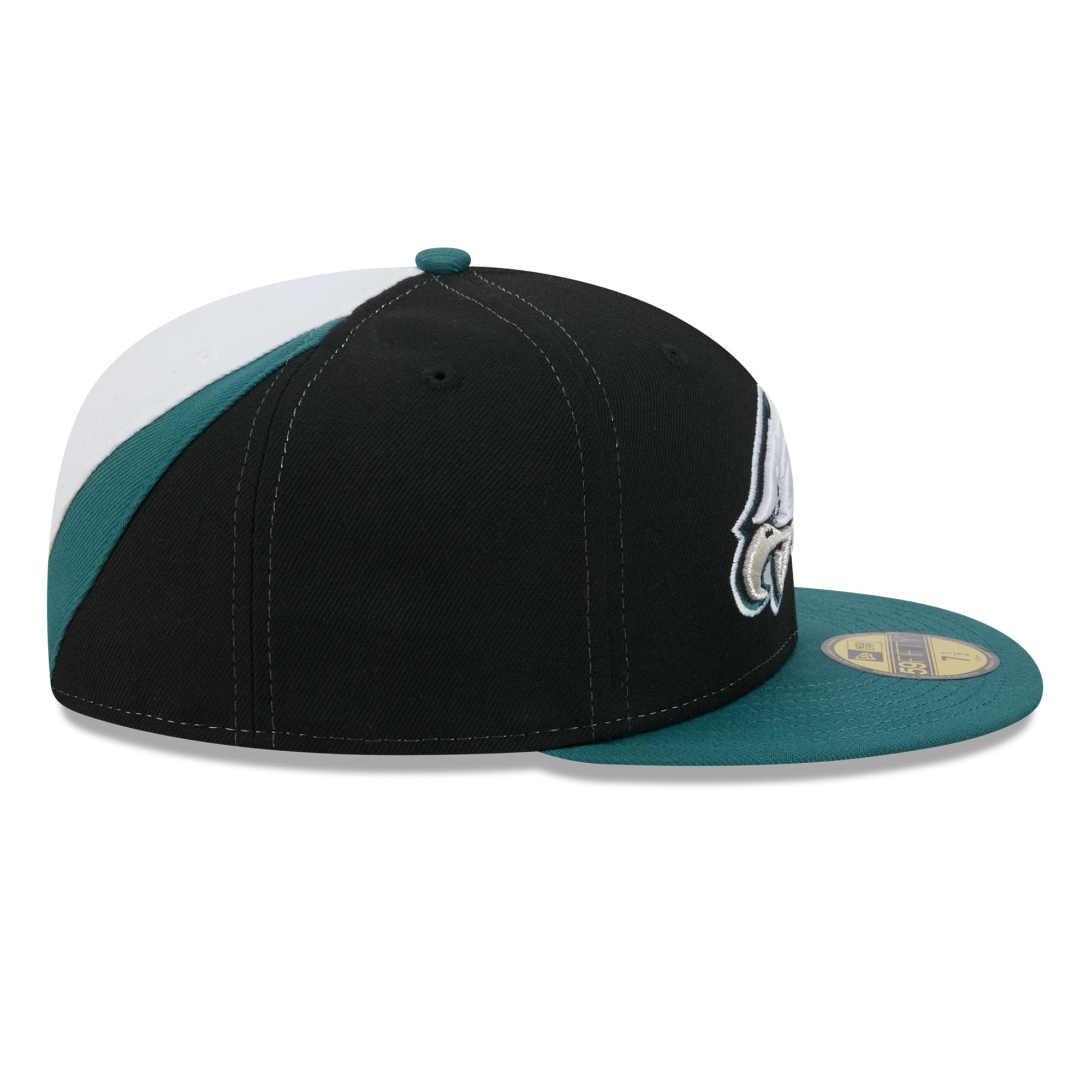Men's New Era Black/Midnight Green Philadelphia Eagles Shock 59FIFTY Fitted Hat