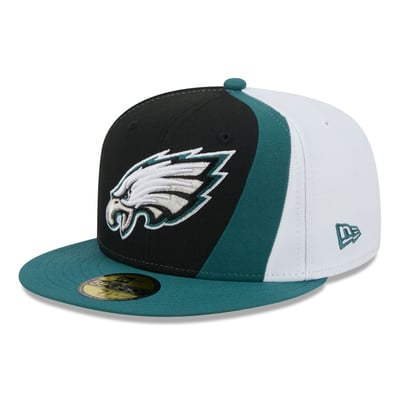 Philadelphia Eagles New Era Shock 59FIFTY Fitted Hat - Black/Midnight Green