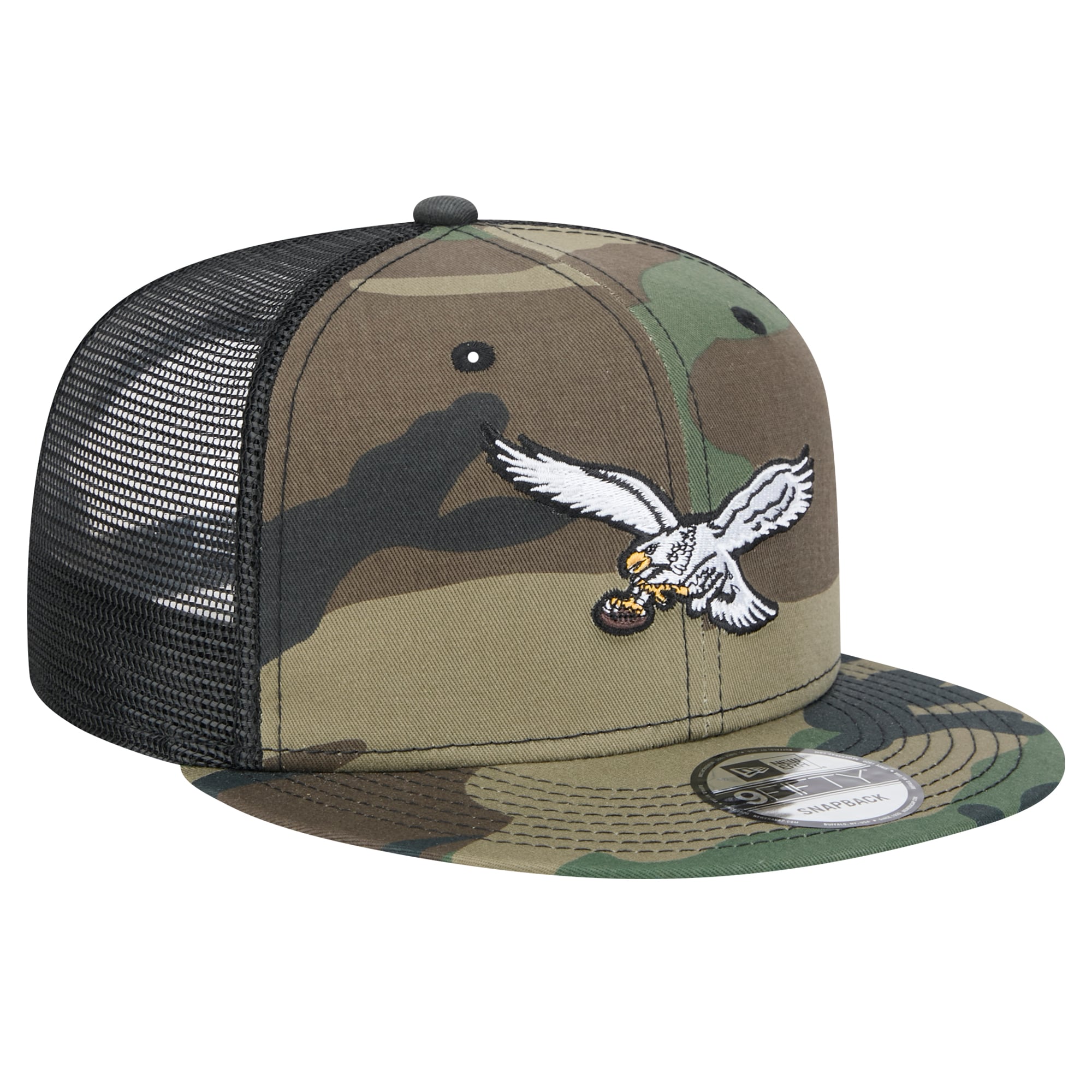 Casquette snapback 9FIFTY à motif camouflage Philadelphia Eagles de New Era pour homme