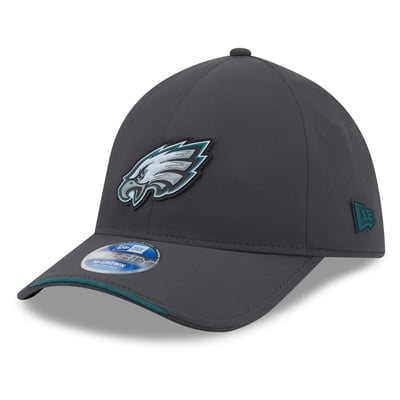 Philadelphia Eagles New Era 2026 Sideline Cold Weather  39THIRTY M-Crown Stretch Hat - Charcoal