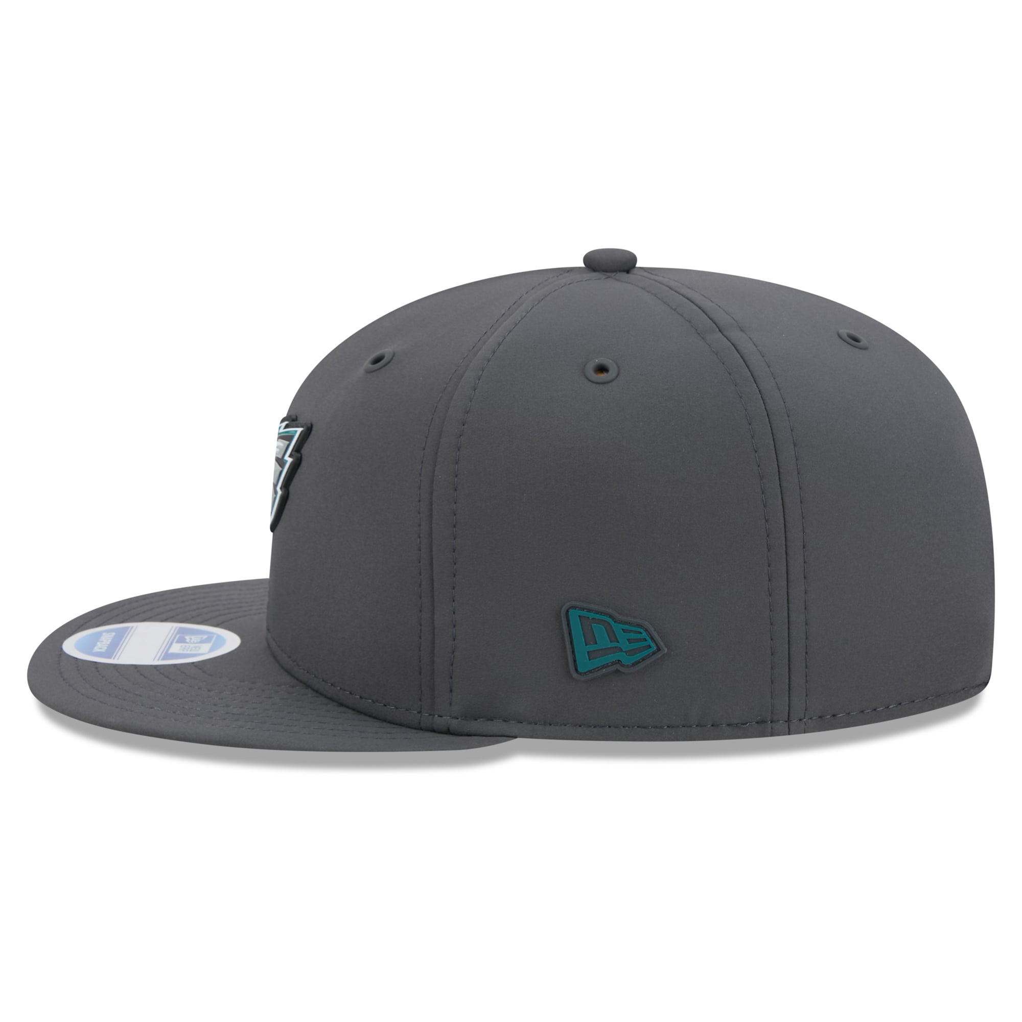 Casquette snapback New Era 9FIFTY pour homme, couleur anthracite, Philadelphia Eagles 2026, idéale pour les temps froids.