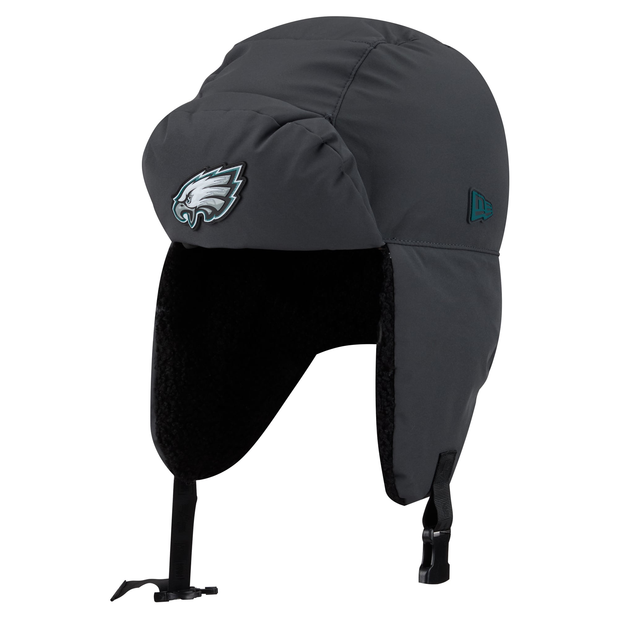 Casquette trappeur New Era anthracite Philadelphia Eagles 2026 pour homme