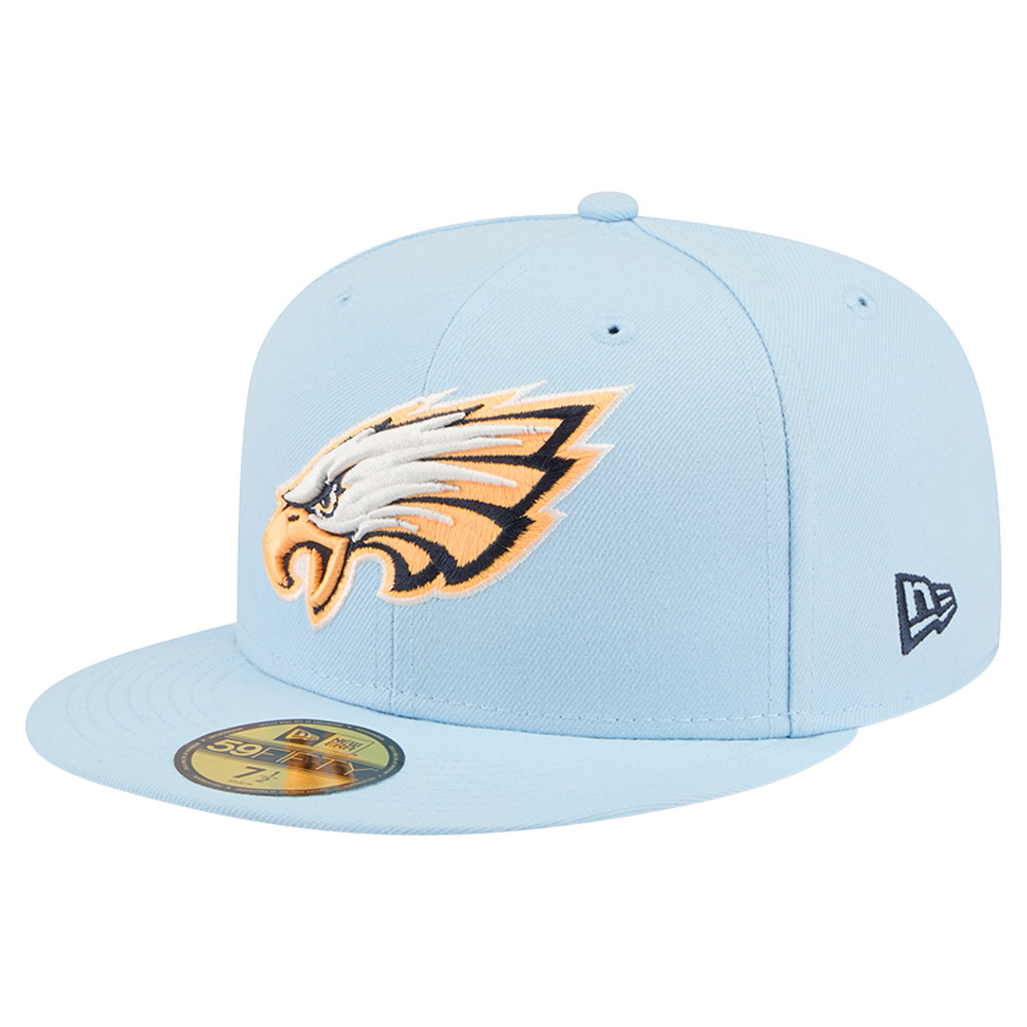 Men's New Era Coastal Blue Philadelphia Eagles 59FIFTY Fitted Hat