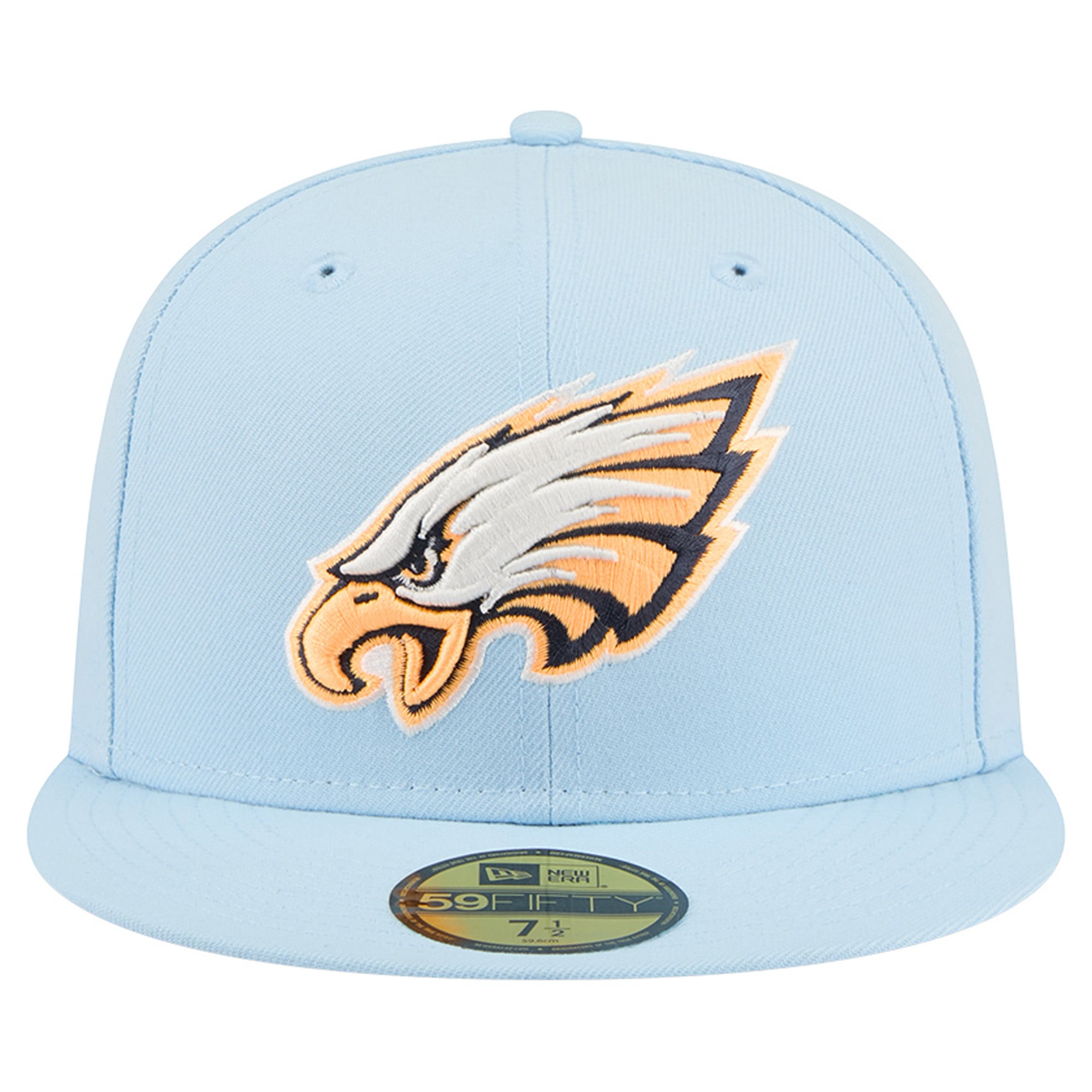 Men's New Era Coastal Blue Philadelphia Eagles 59FIFTY Fitted Hat