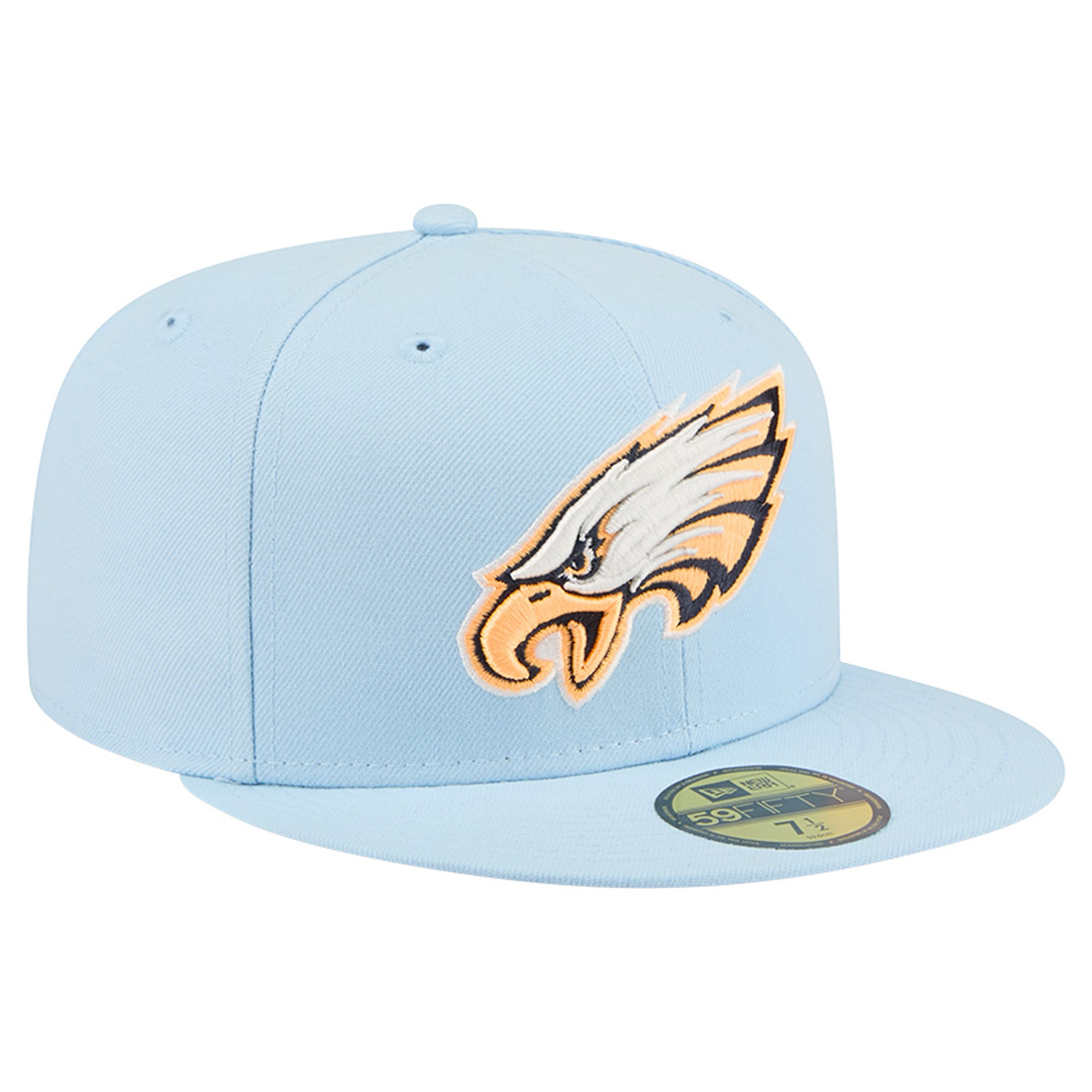 Men's New Era Coastal Blue Philadelphia Eagles 59FIFTY Fitted Hat