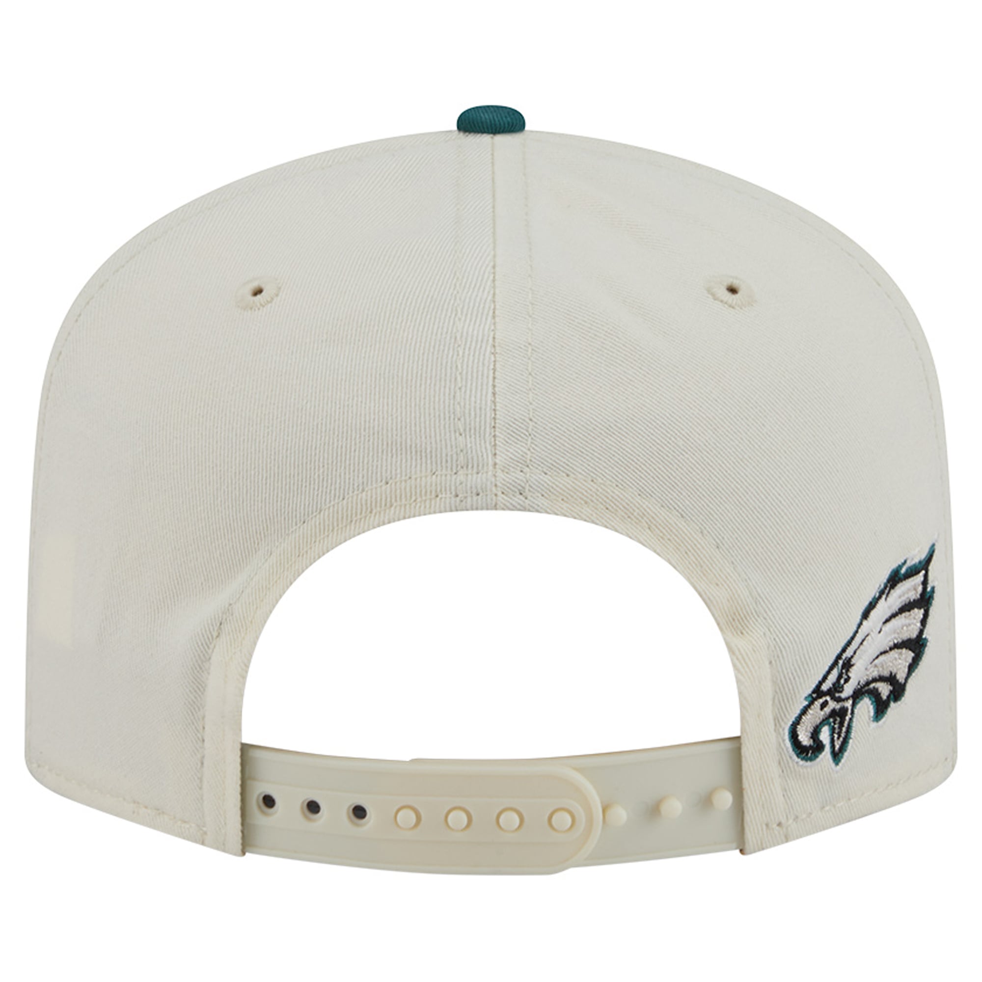 Casquette ajustable New Era crème Philadelphia Eagles Script 19TWENTY pour homme