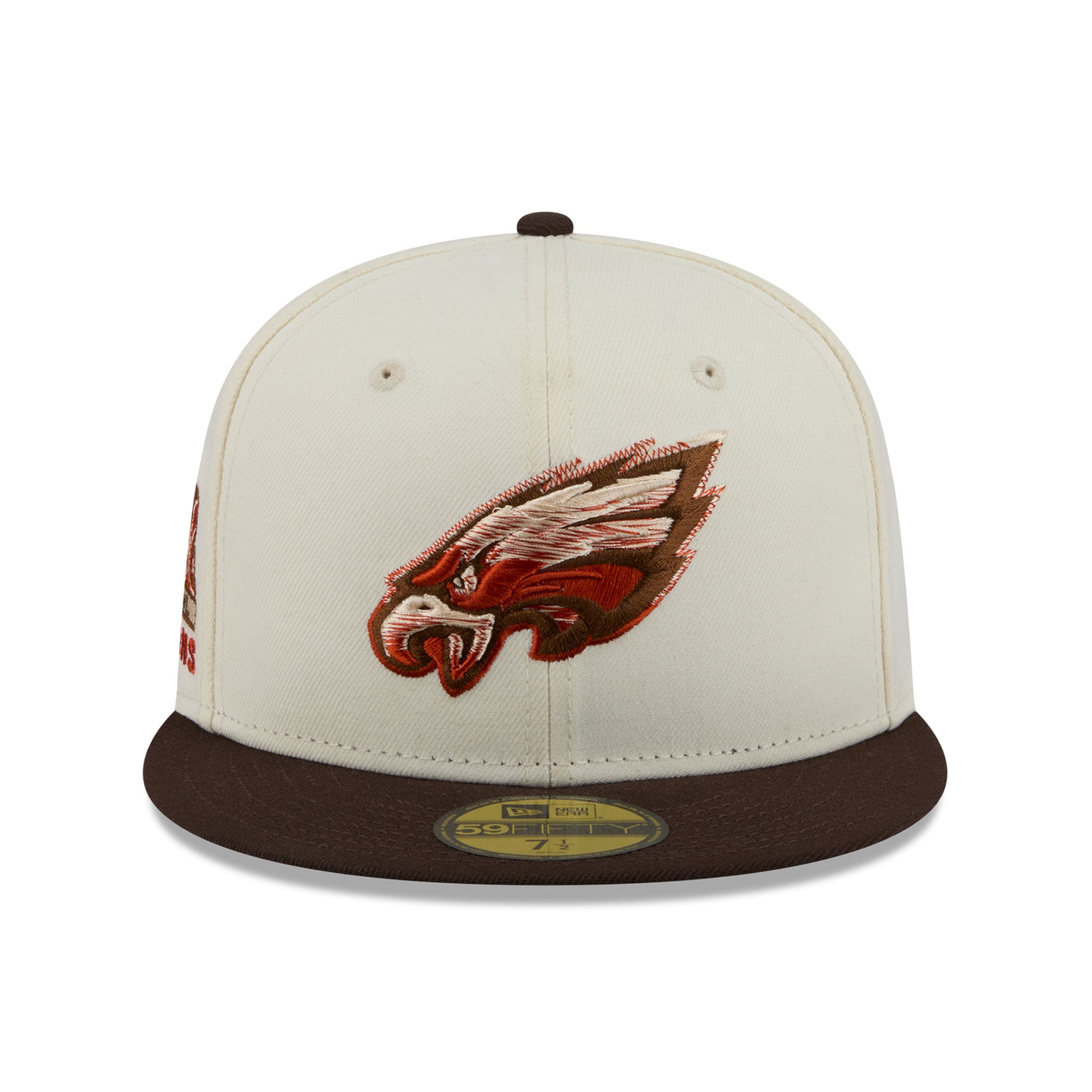 Men's New Era Cream/Brown Philadelphia Eagles Pumpkin Spice 59FIFTY Fitted Hat