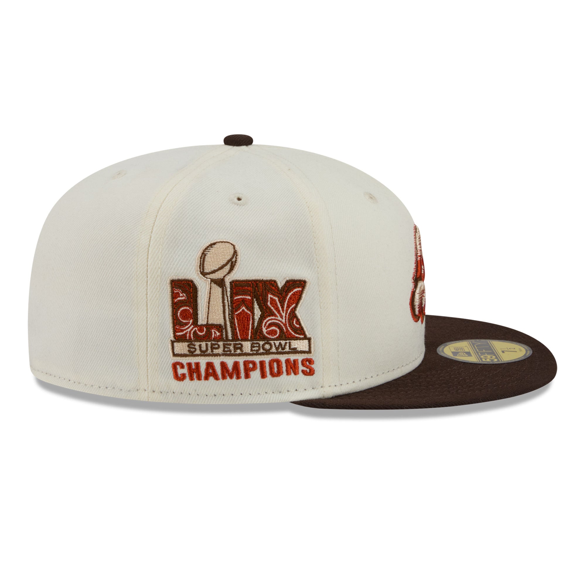 Men's New Era Cream/Brown Philadelphia Eagles Pumpkin Spice 59FIFTY Fitted Hat