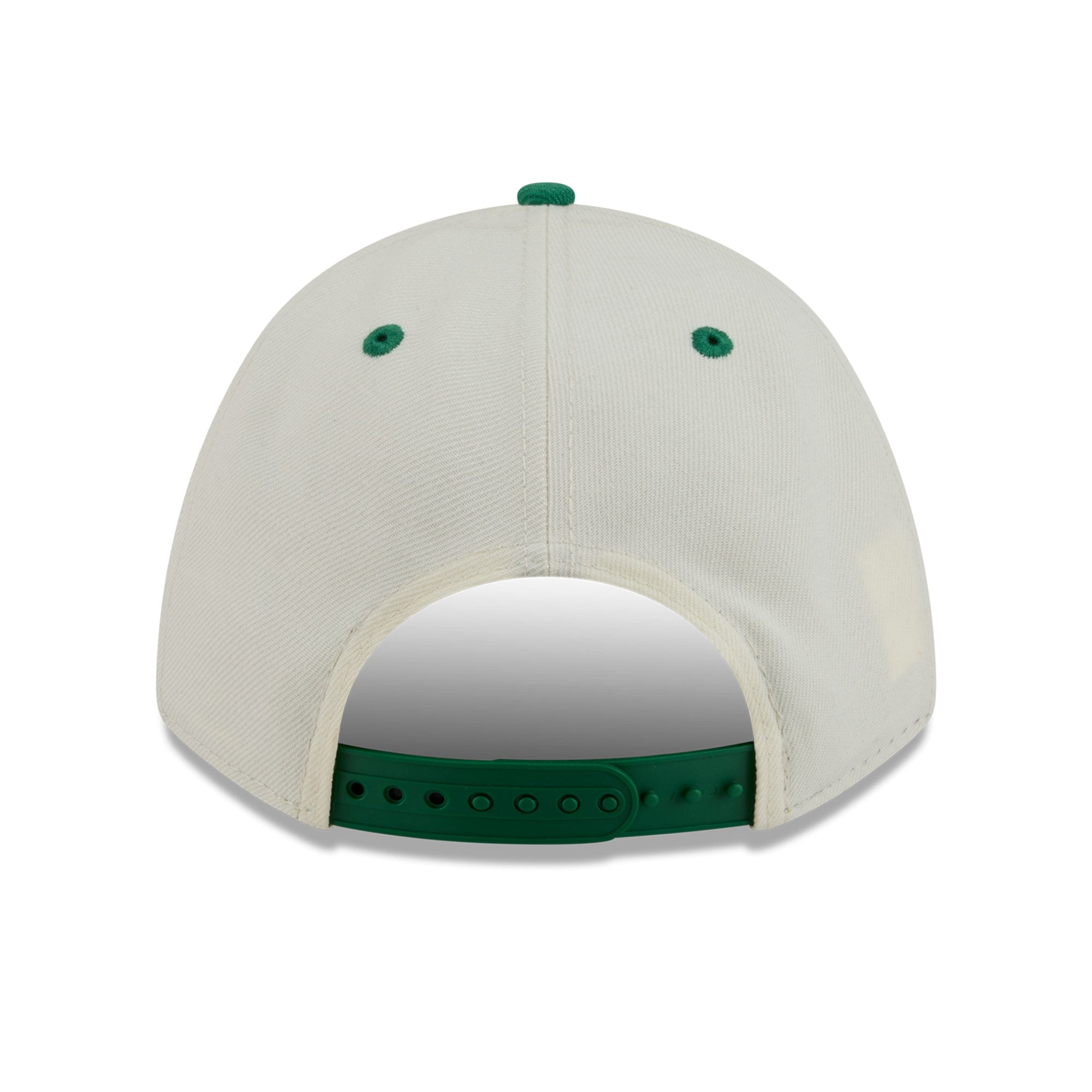 Casquette New Era pour homme, crème/vert Kelly, Philadelphia Eagles Throwback Arch 9FORTY, modèle A-Frame M-Crown, ajustable