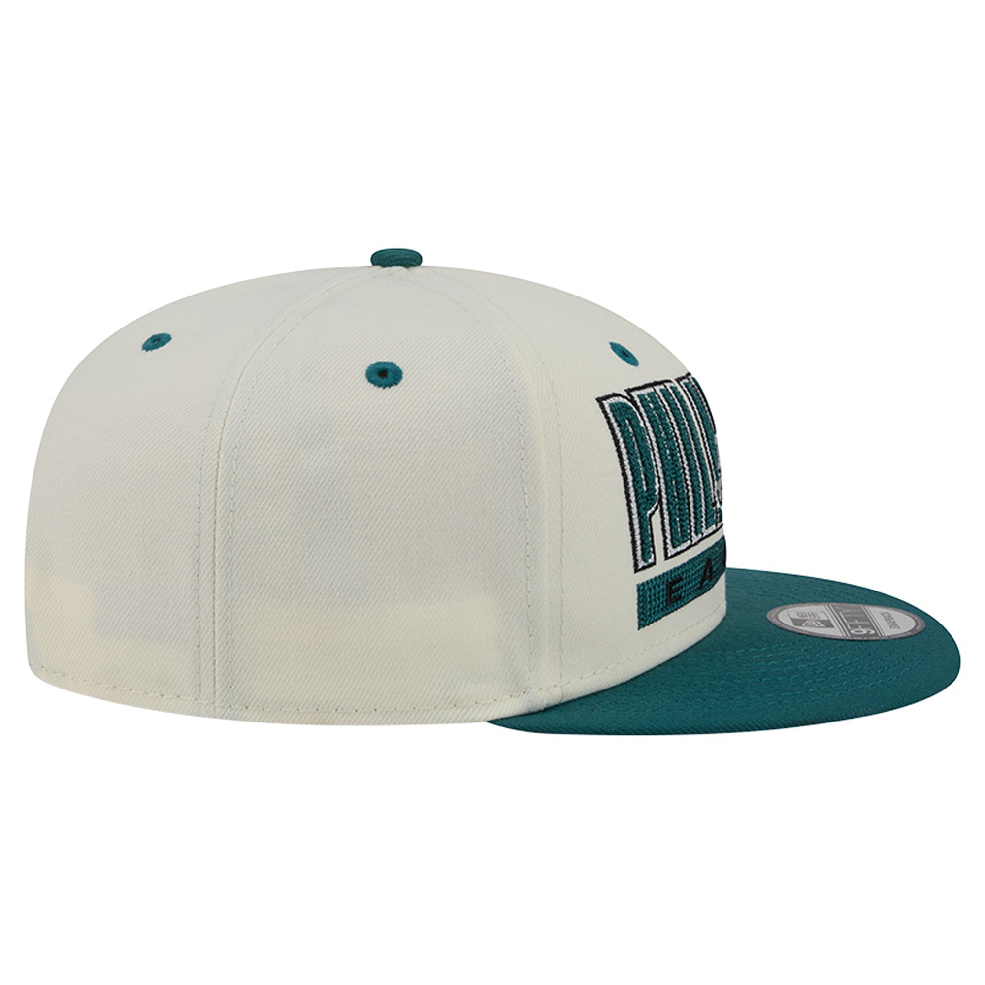 Casquette snapback New Era Classic 9FIFTY pour homme, crème/vert nuit, Philadelphia Eagles