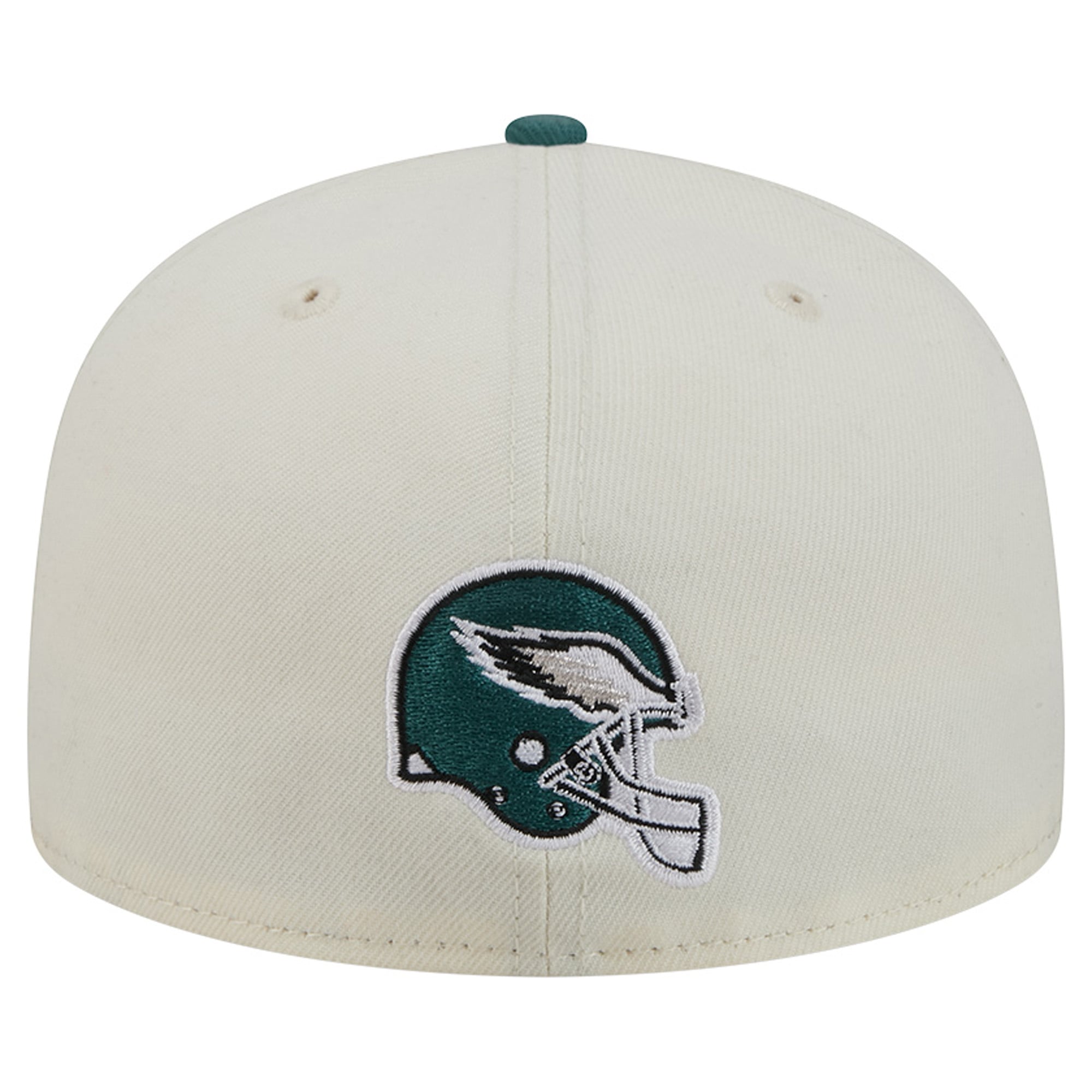 Casquette ajustée New Era Deceptor 59FIFTY pour homme, couleur crème/vert nuit, Philadelphia Eagles