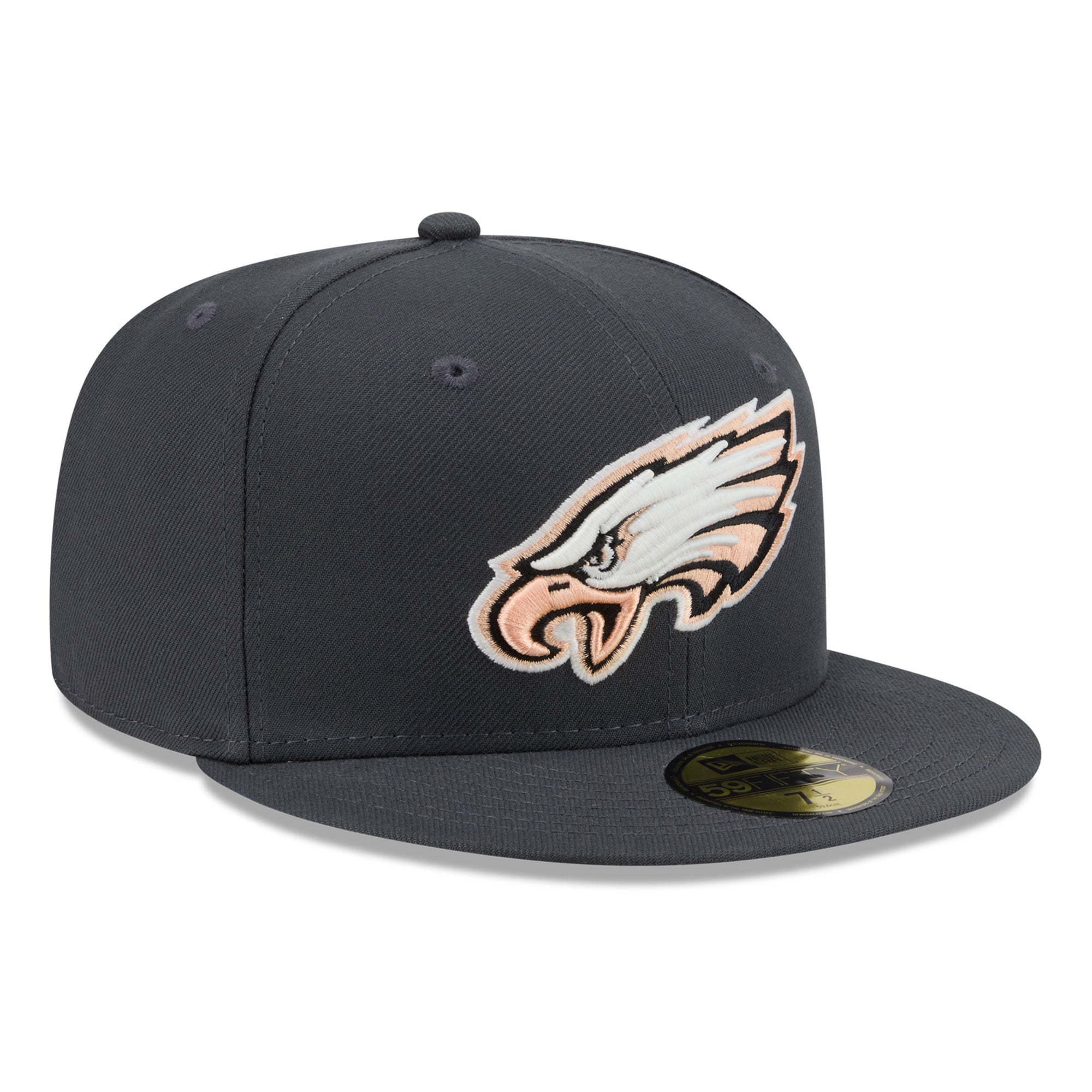 Casquette ajustée New Era 59FIFTY grise Philadelphia Eagles pour homme