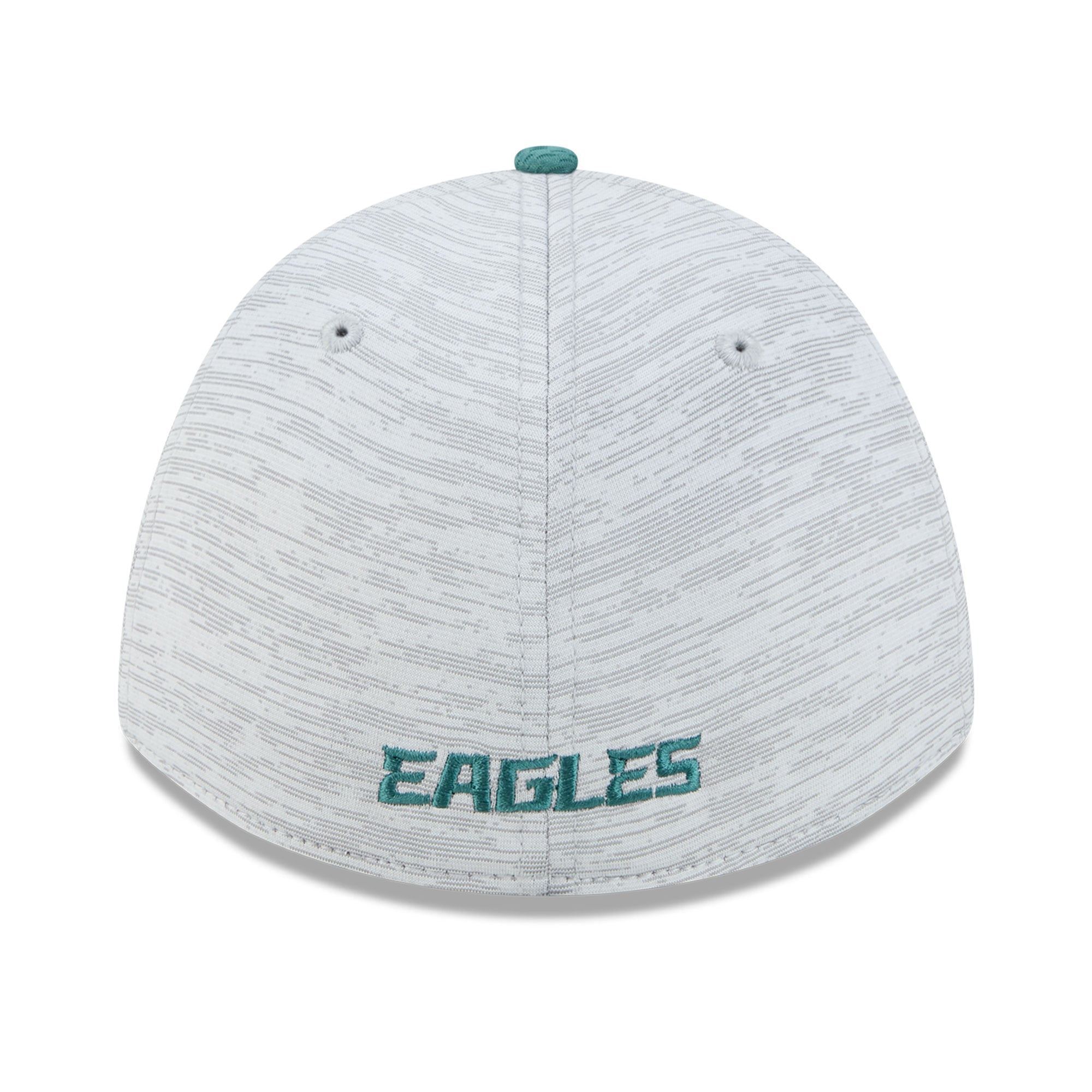 Men's New Era Gray/Midnight Green Philadelphia Eagles Tech M-Crown A-Frame 39THIRTY Flex Hat