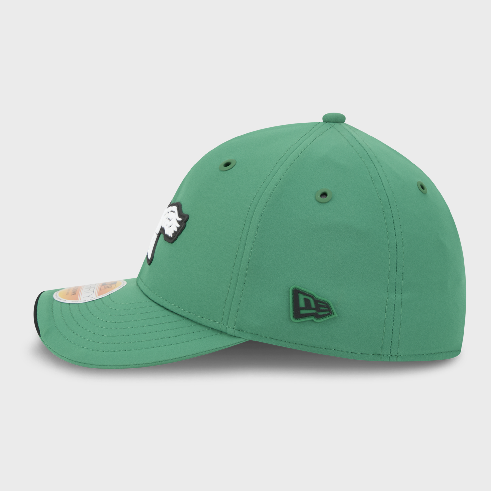 Casquette New Era Kelly Green Philadelphia Eagles 2026 Sideline Throwback 39THIRTY M-Crown Flex pour homme