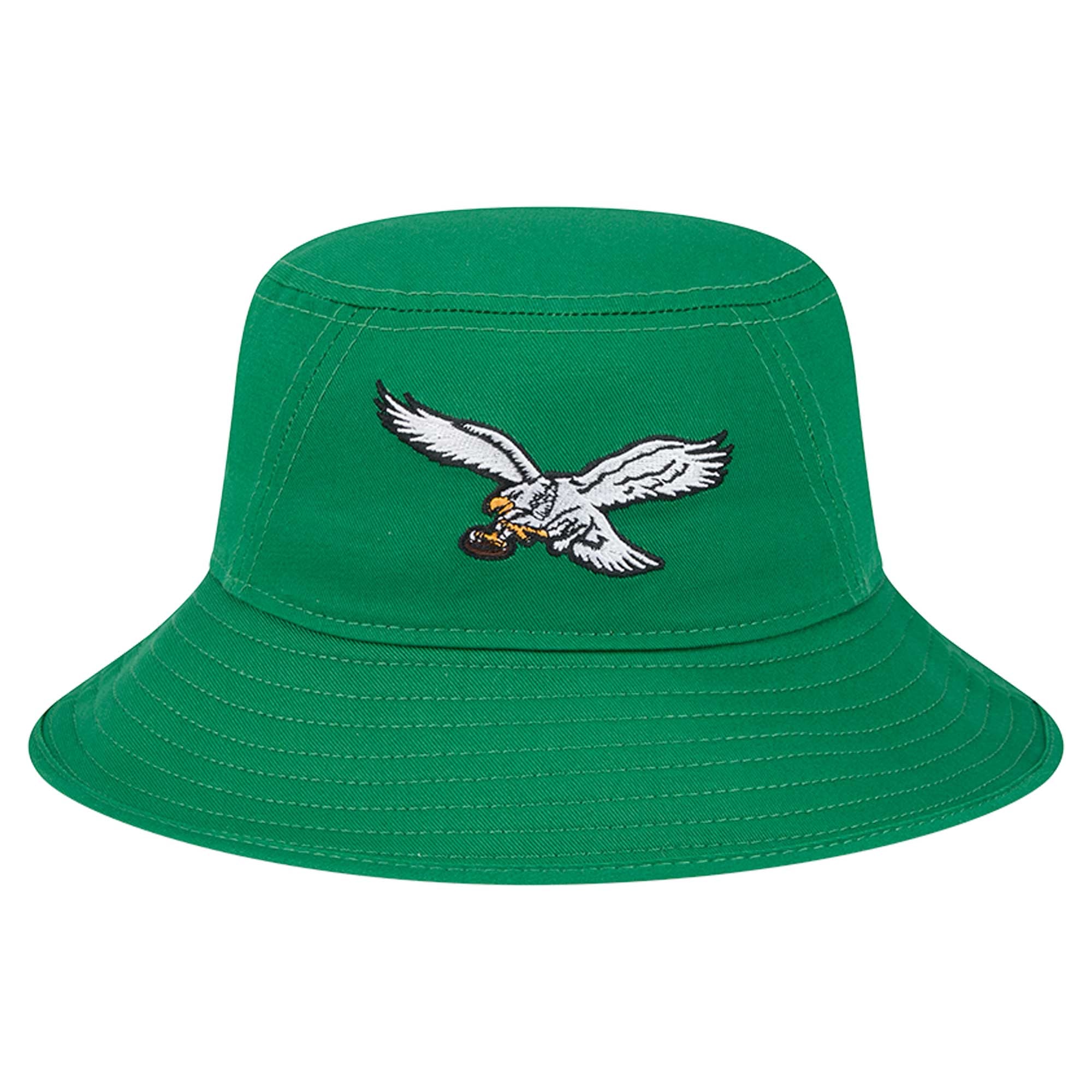 Chapeau Bob Main Philadelphia Eagles Kelly Green New Era pour homme
