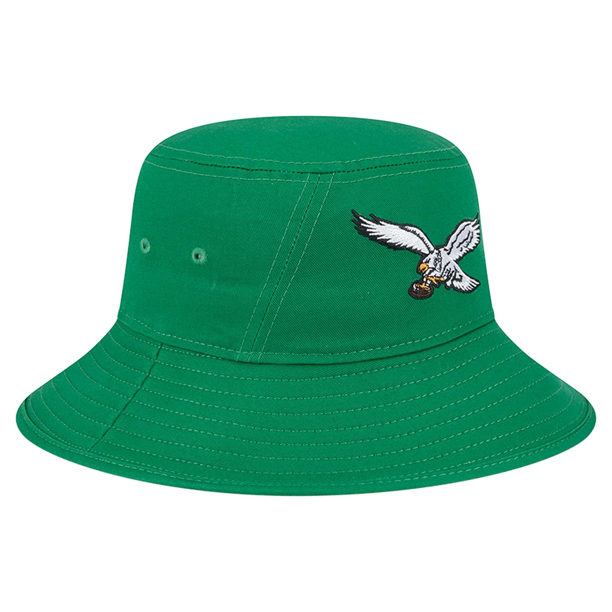 Chapeau Bob Main Philadelphia Eagles Kelly Green New Era pour homme