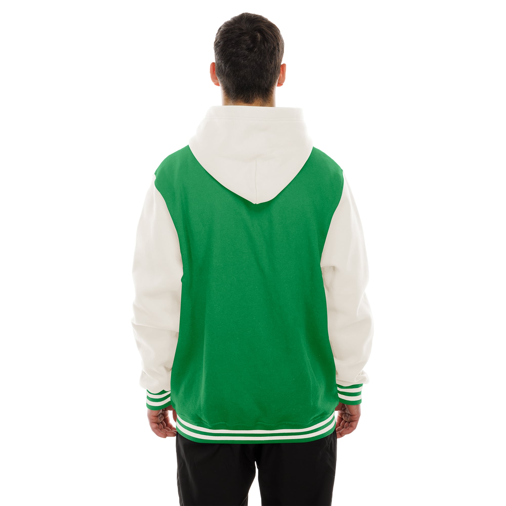 Veste polaire à capuche New Era Kelly Green/Crème Philadelphia Eagles pour homme