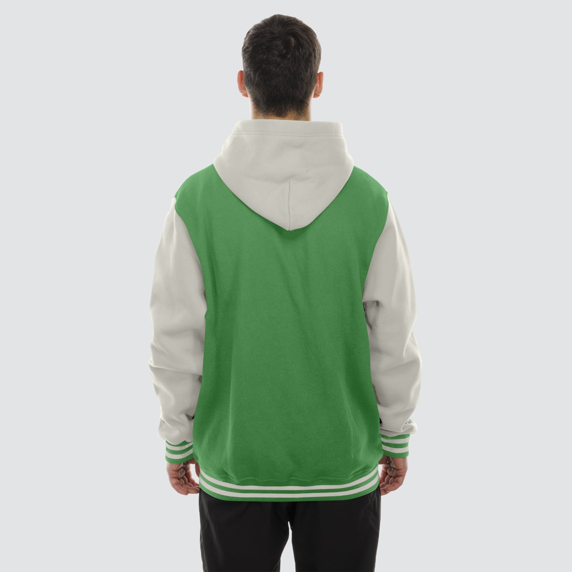 Veste polaire à capuche New Era Kelly Green/Gris Philadelphia Eagles pour homme